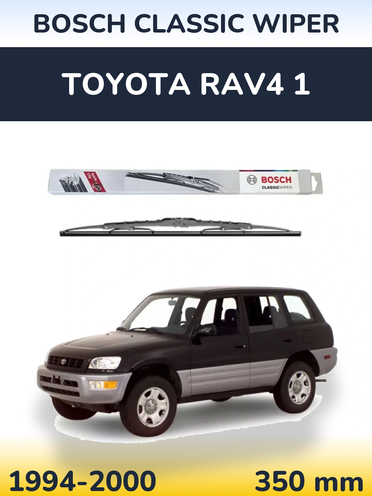 Tylna wycieraczka BOSCH Classic Wiper 340 mm do Toyota RAV4 1 1994-2000