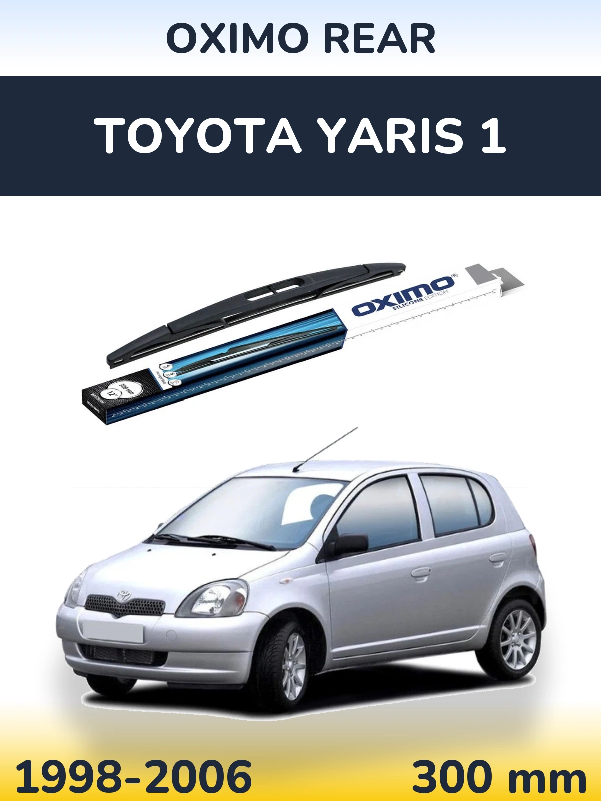 Rear wiper blade Oximo Rear 300 mm for Toyota Yaris 1 1998-2006