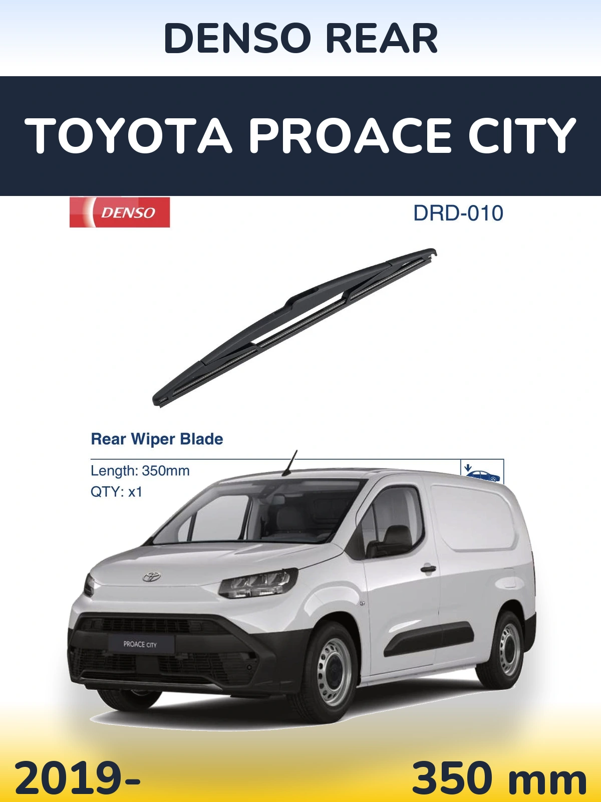Tylna wycieraczka Denso Rear 350 mm do Toyota ProAce City 2019-2026