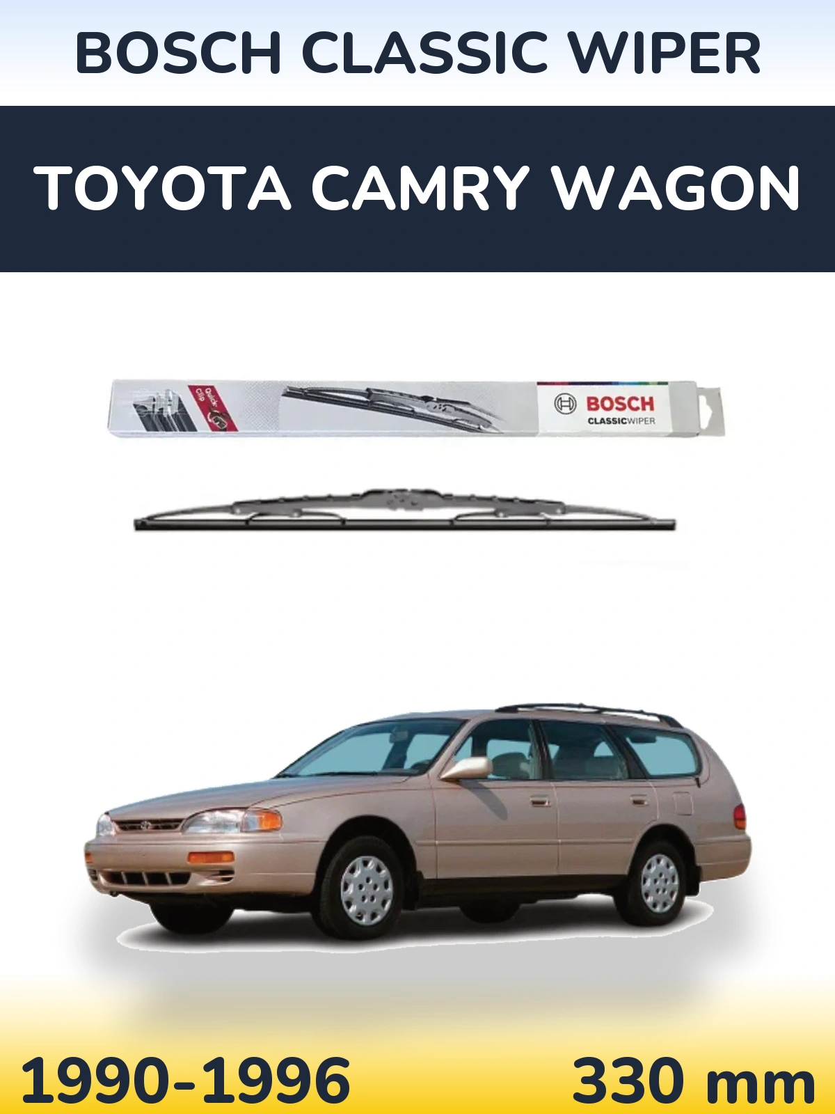 Rear wiper blade BOSCH Classic Wiper 340 mm for Toyota Camry Wagon 1990-1996