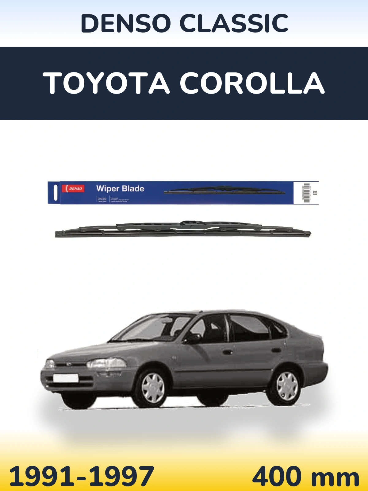 Tylna wycieraczka Denso Classic 400 mm do Toyota Corolla 1991-1997