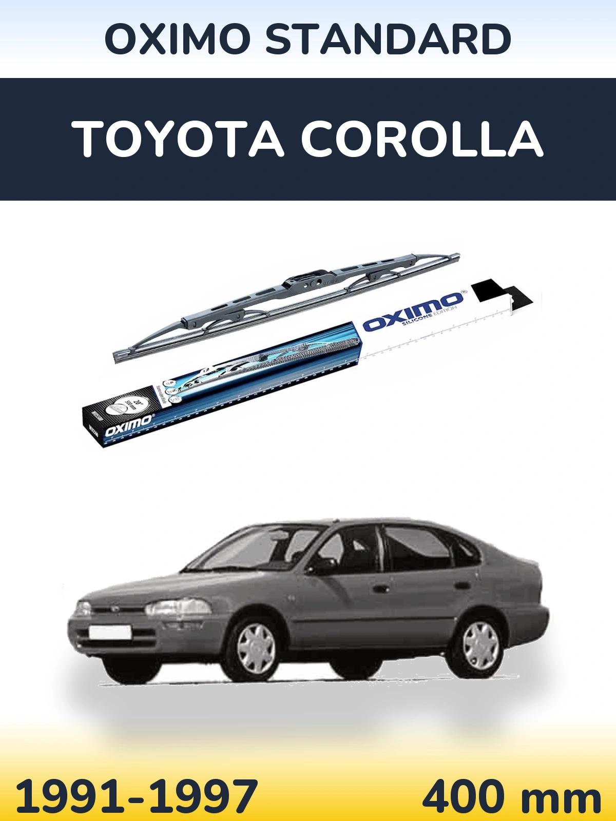 Tylna wycieraczka Oximo Standard 400 mm do Toyota Corolla 1991-1997