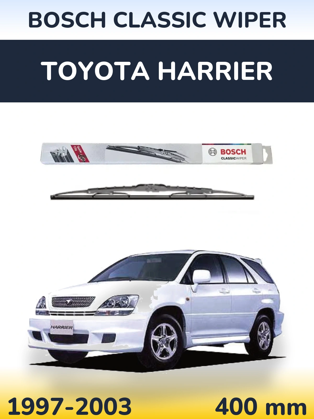 Задний дворник BOSCH Classic Wiper 400 мм для Toyota Harrier 1997-2003