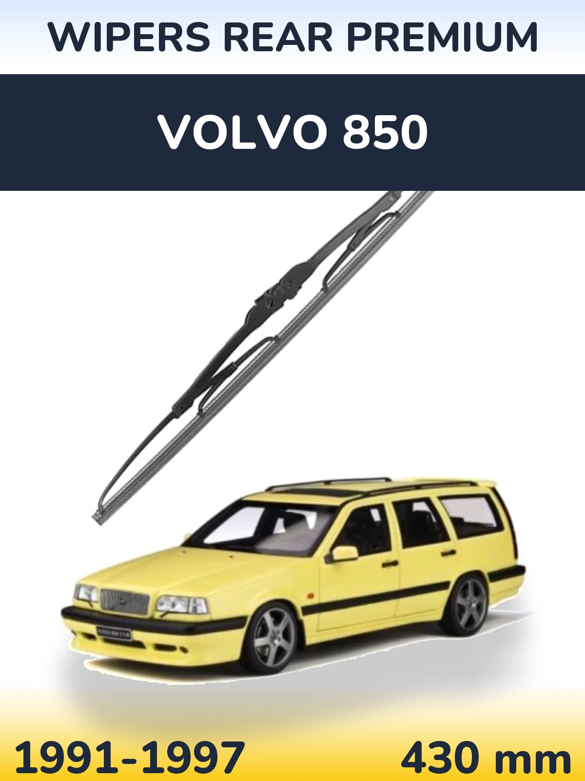 Задний дворник WIPERS REAR PREMIUM 430 мм для Volvo 850 1991-1997