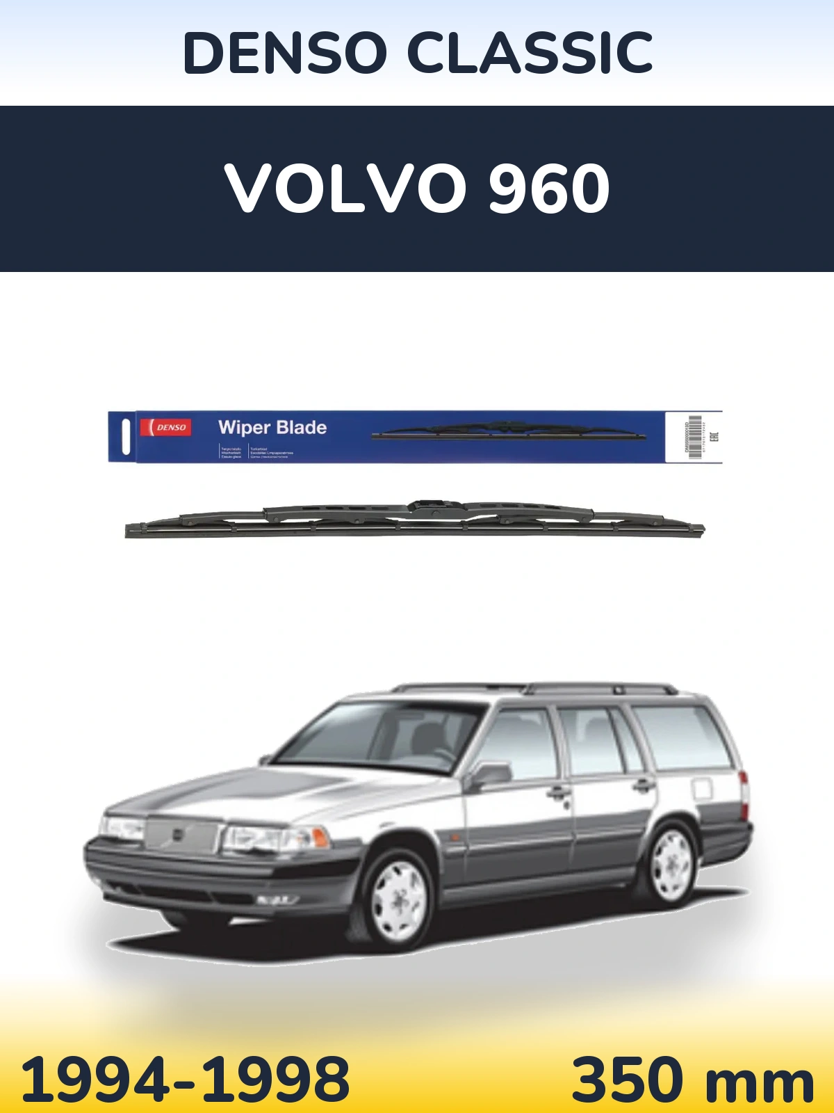 Tylna wycieraczka Denso Classic 350 mm do Volvo 960 1994-1998