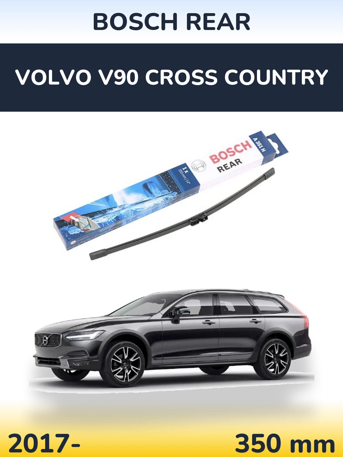 Tylna wycieraczka BOSCH Rear 350 mm do Volvo V90 Cross Country 2017-2026