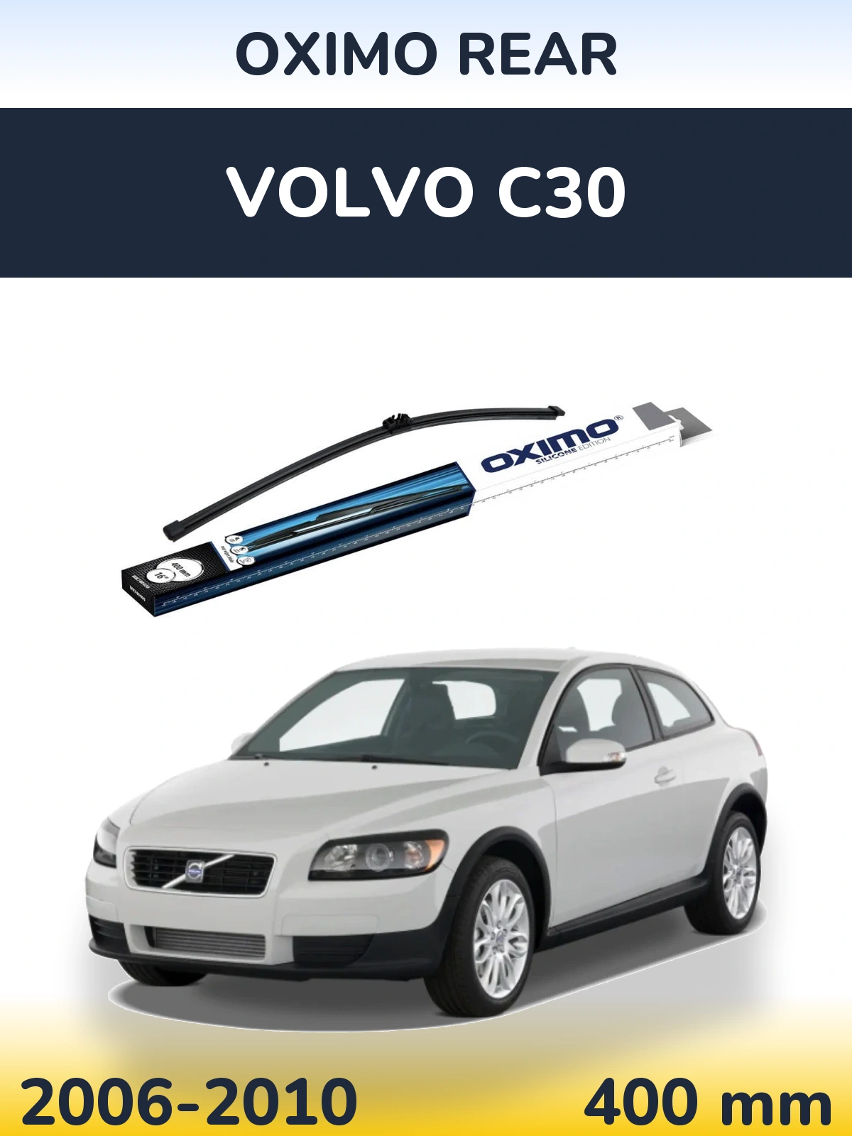 Rear wiper blade Oximo Rear 400 mm for Volvo C30 2006-2010