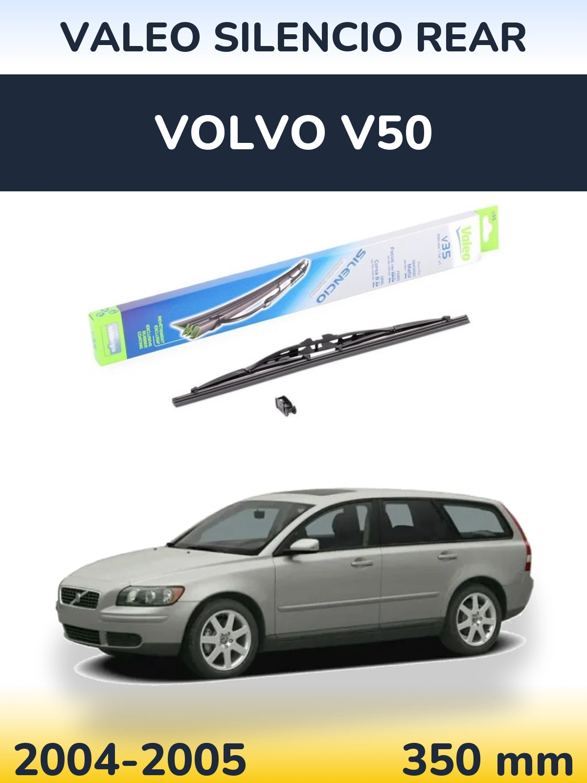 Задний дворник Valeo Silencio Rear 350 мм для Volvo V50 2004-2005