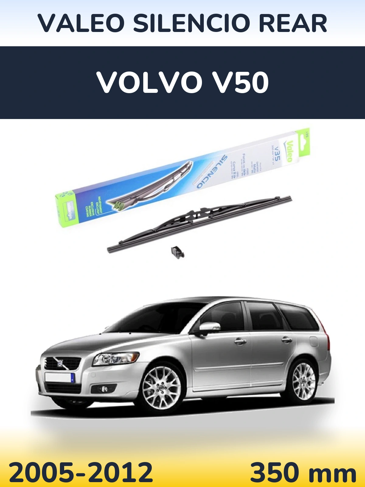 Задний дворник Valeo Silencio Rear 350 мм для Volvo V50 2005-2012