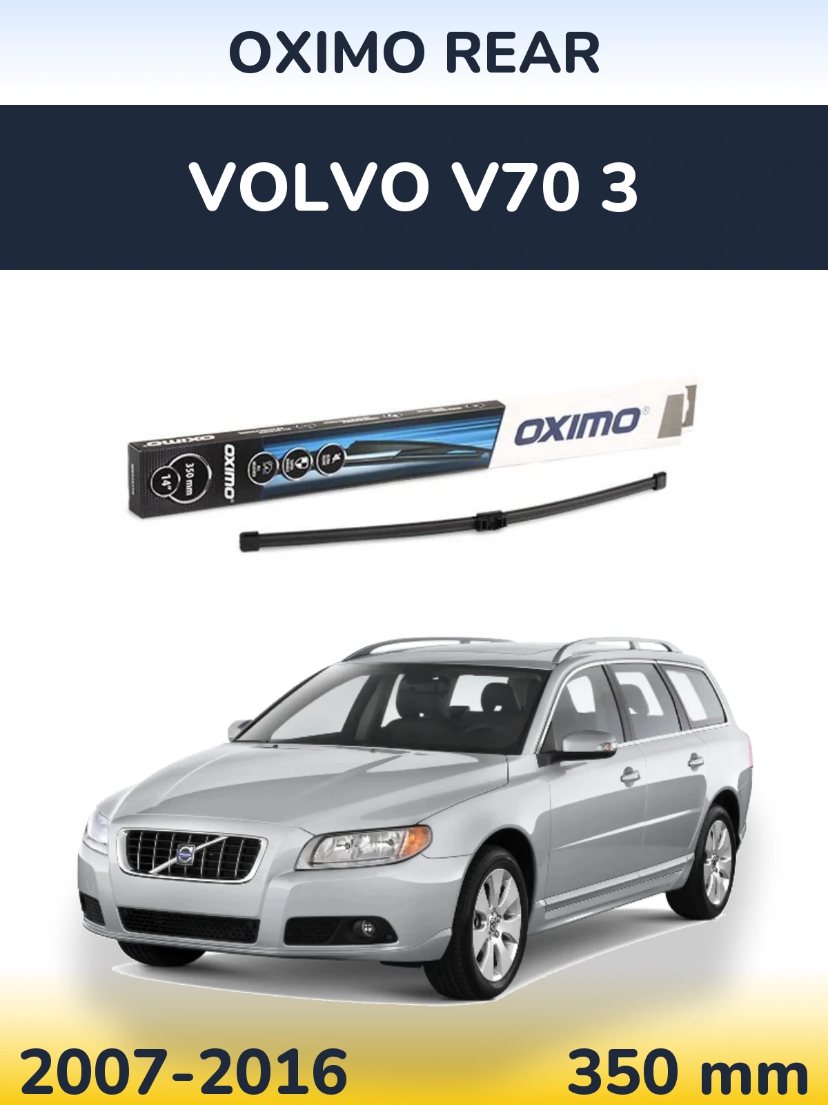 Rear wiper blade Oximo Rear 350 mm for Volvo V70 3 2007-2016
