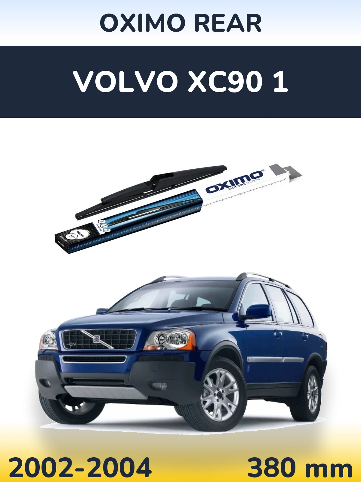 Rear wiper blade Oximo Rear 380 mm for Volvo XC90 1 2002-2004