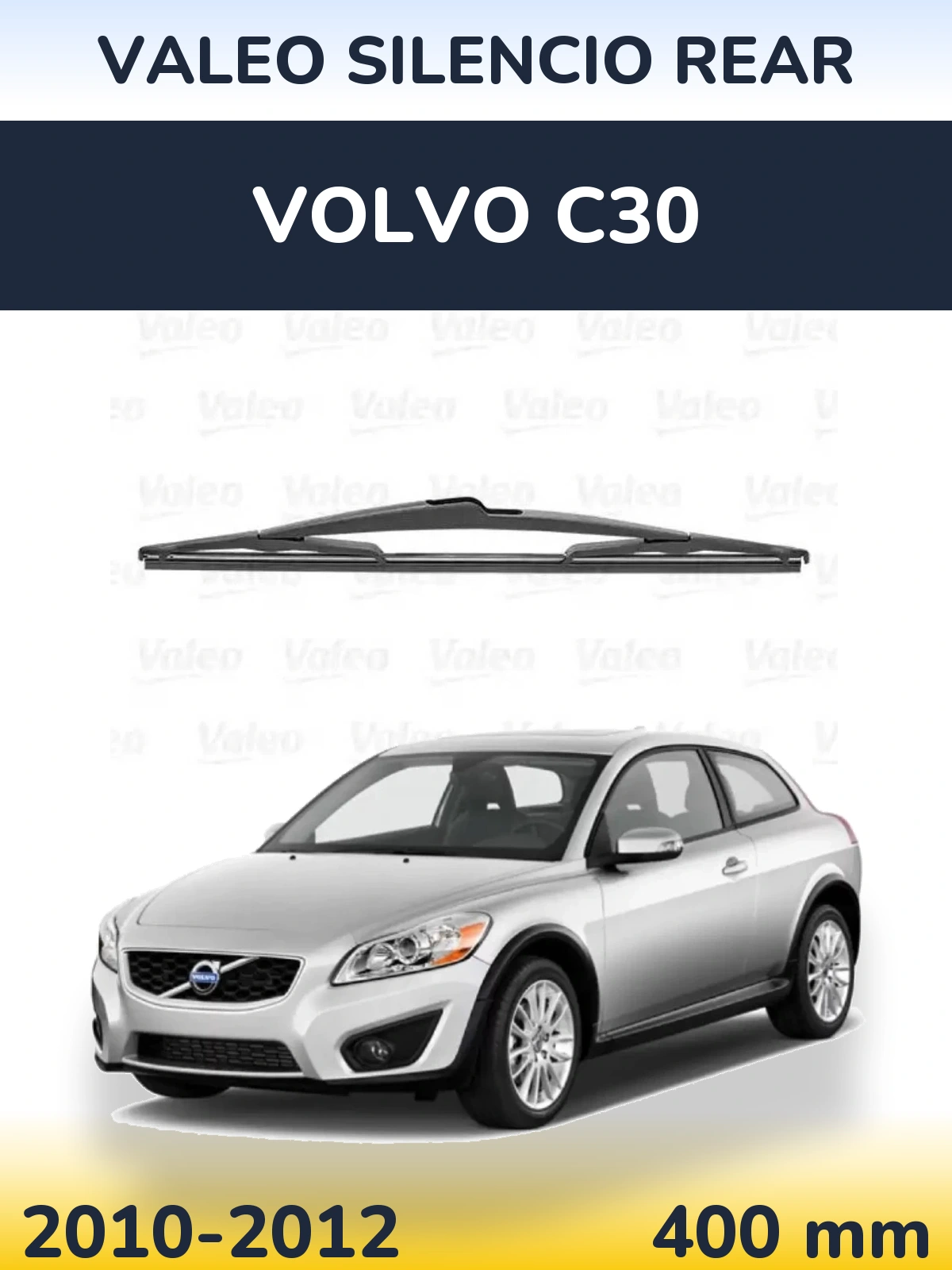 Tylna wycieraczka Valeo Silencio Rear 400 mm do Volvo C30 2010-2012