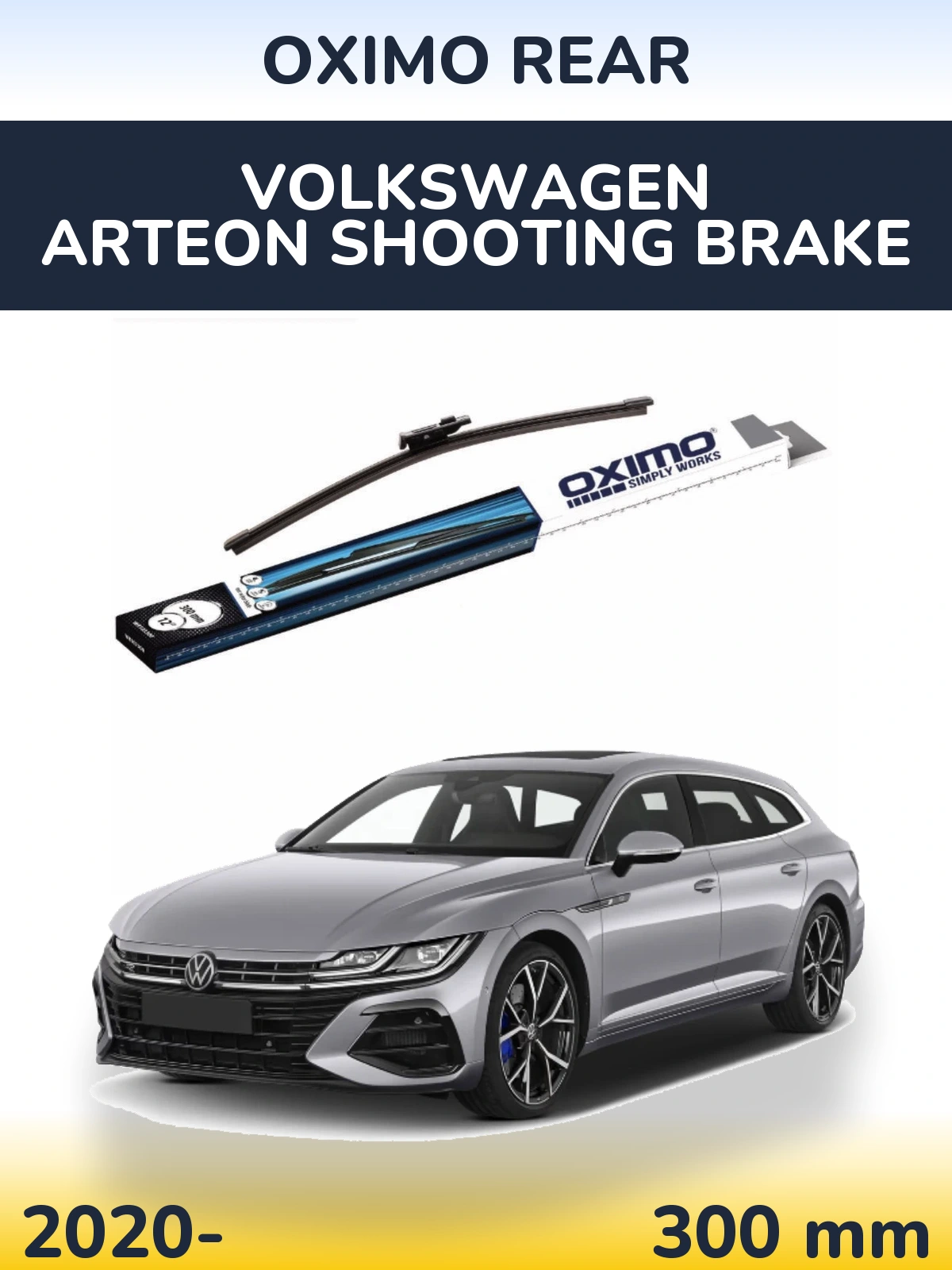 Задний дворник Oximo Rear 300 мм для Volkswagen Arteon Shooting Brake 2020-2026