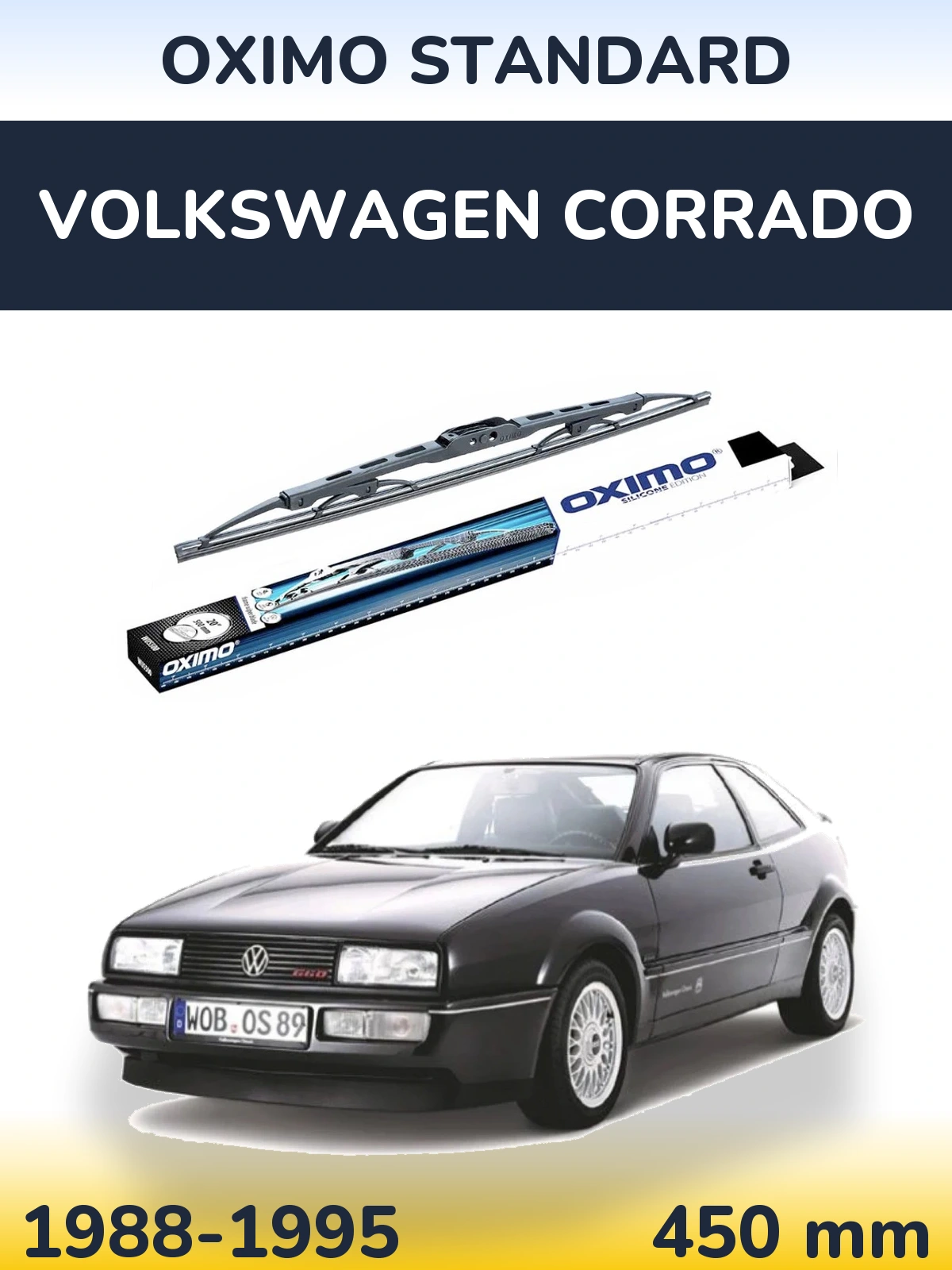 Tylna wycieraczka Oximo Standard 450 mm do Volkswagen Corrado 1988-1995