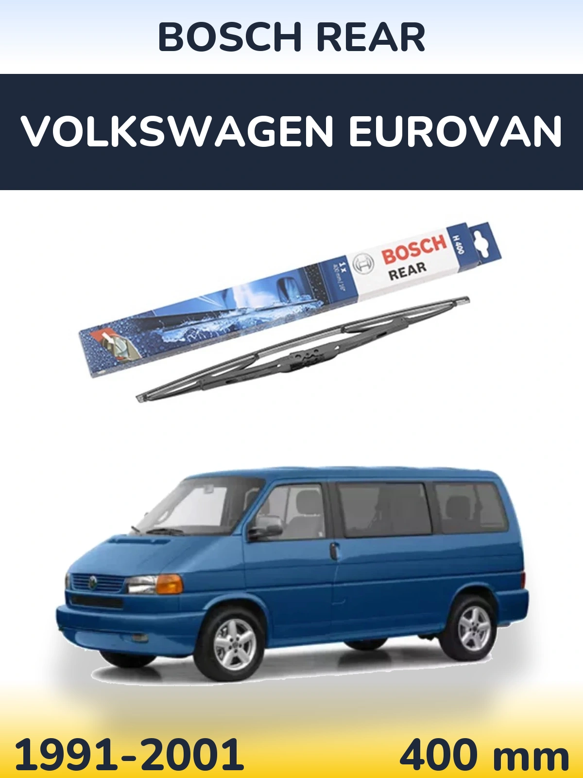 Задний дворник BOSCH Rear 400 мм для Volkswagen Eurovan 1991-2001