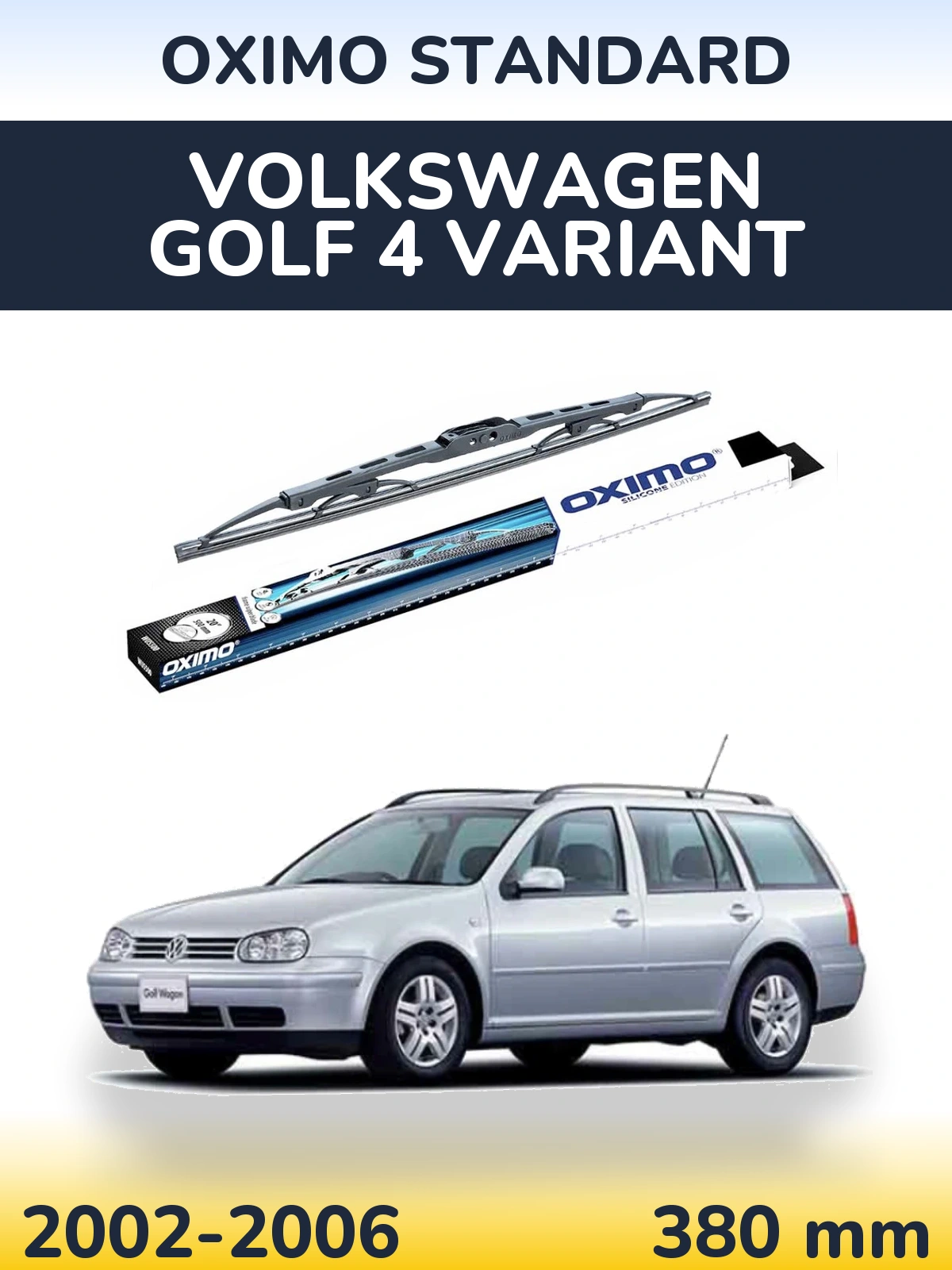Tylna wycieraczka Oximo Standard 375 mm do Volkswagen Golf 4 Variant 2002-2006
