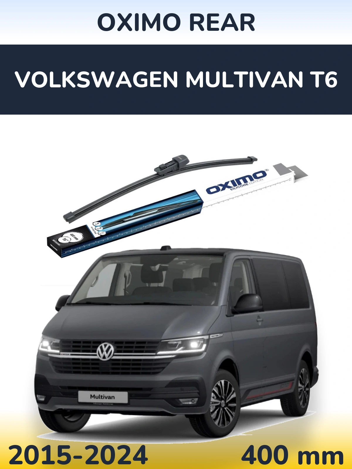 Rear wiper blade Oximo Rear 400 mm for Volkswagen Multivan T6 2015-2024