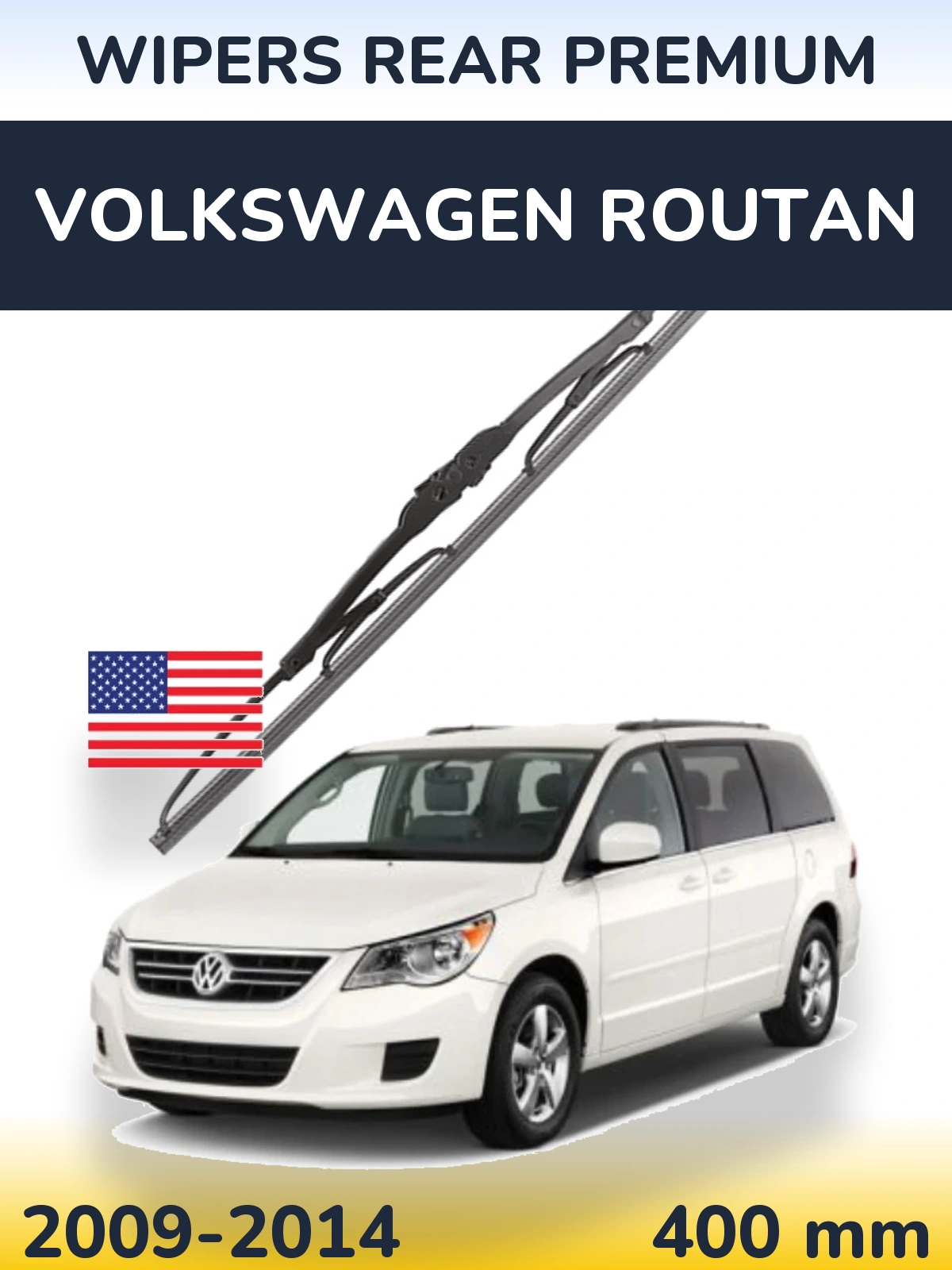 Tylna wycieraczka WIPERS REAR PREMIUM 400 mm do Volkswagen Routan 2009-2014