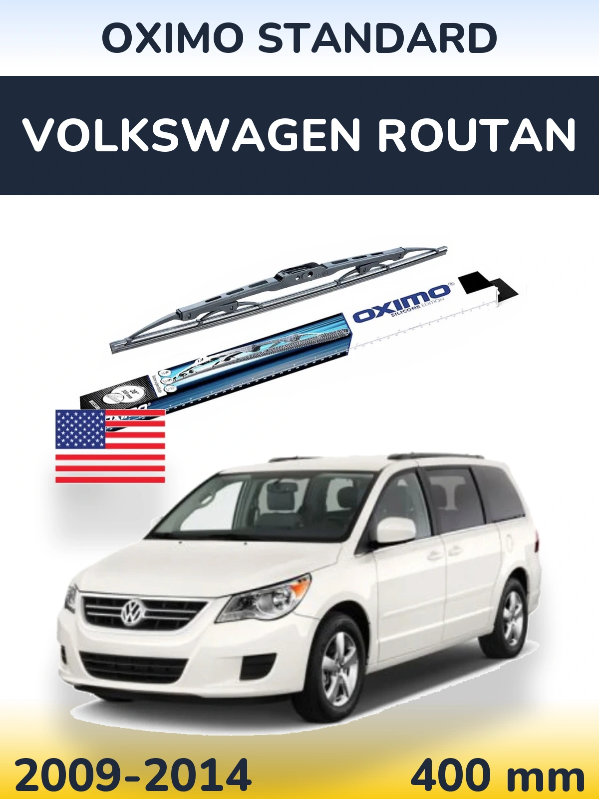 Tylna wycieraczka Oximo Standard 400 mm do Volkswagen Routan 2009-2014