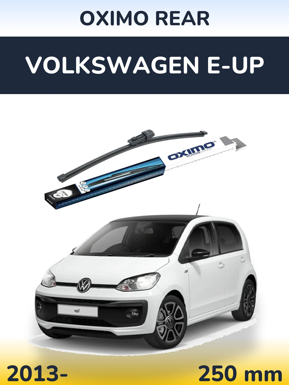 Задний дворник Oximo Rear 250 мм для Volkswagen e-Up 2013-2026