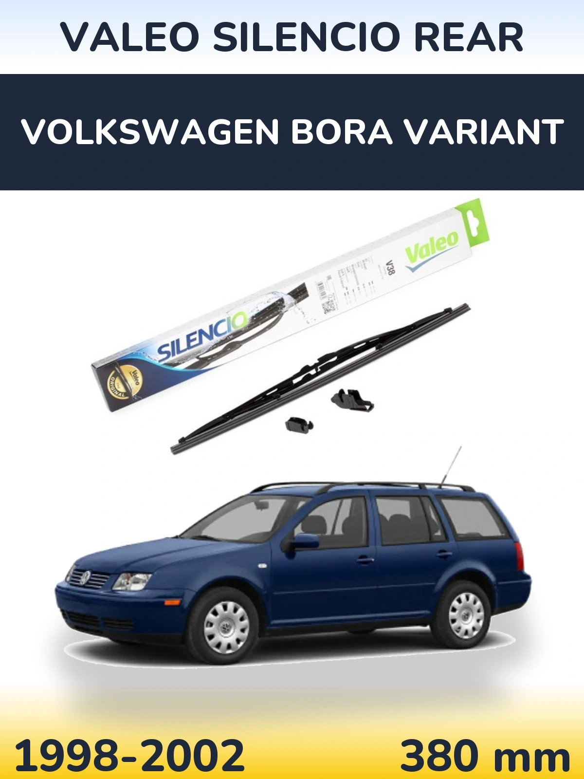 Задний дворник Valeo Silencio Rear 380 мм для Volkswagen Bora Variant 1998-2002