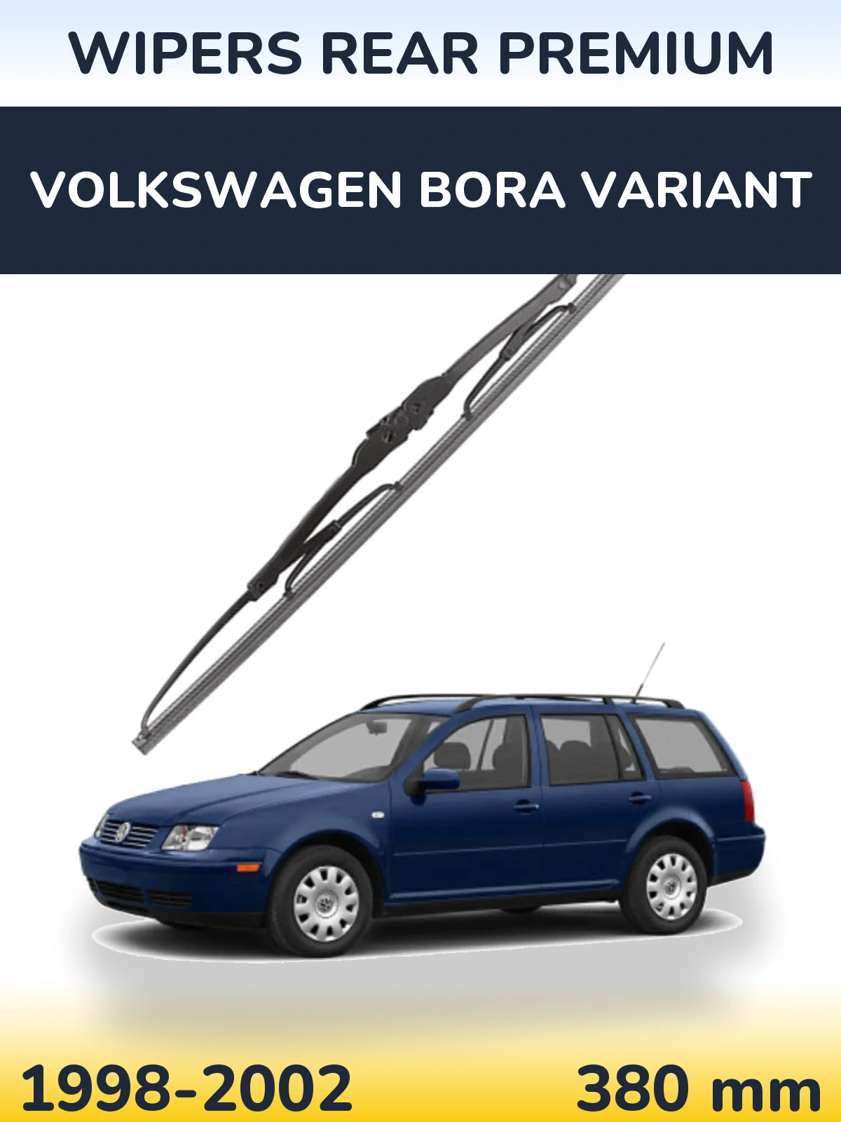 Задний дворник WIPERS REAR PREMIUM 380 мм для Volkswagen Bora Variant 1998-2002