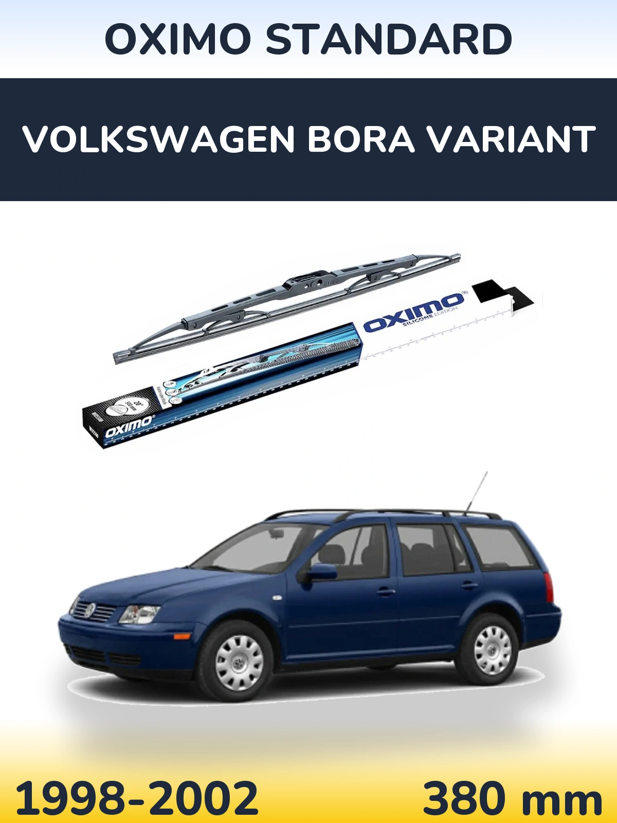 Задний дворник Oximo Standard 375 мм для Volkswagen Bora Variant 1998-2002