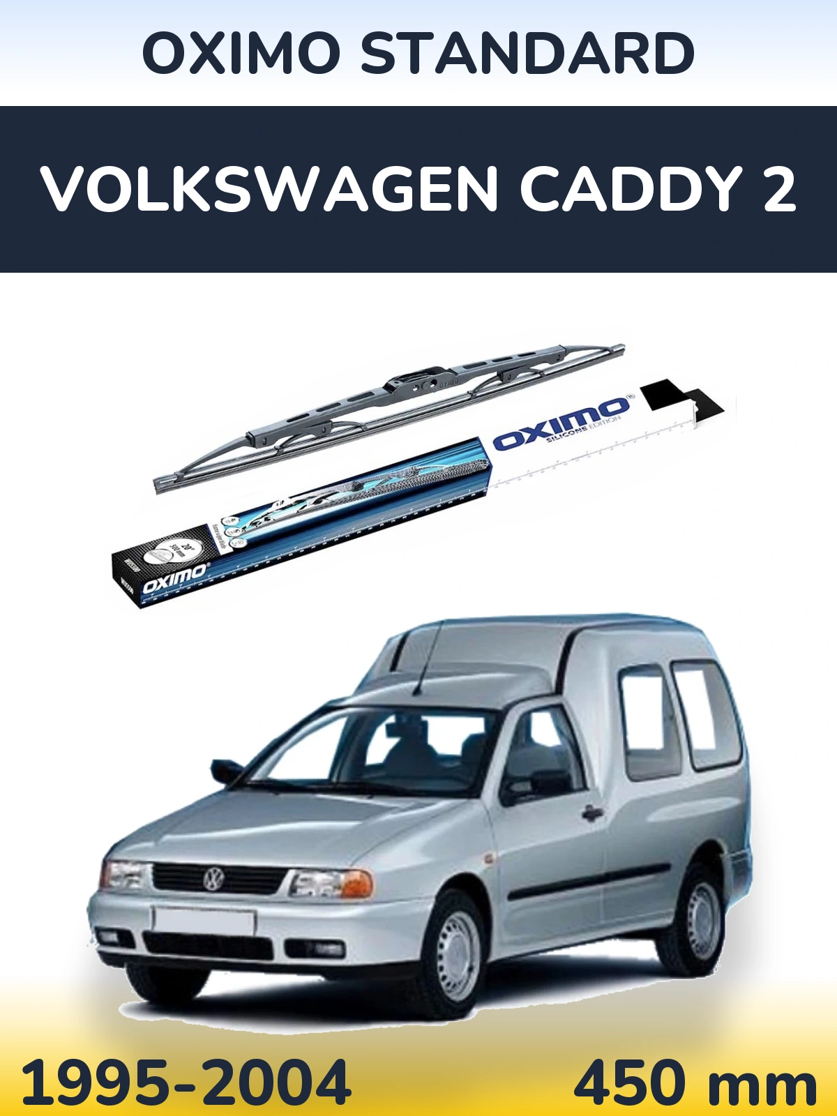 Tylna wycieraczka Oximo Standard 450 mm do Volkswagen Caddy 2 1995-2004
