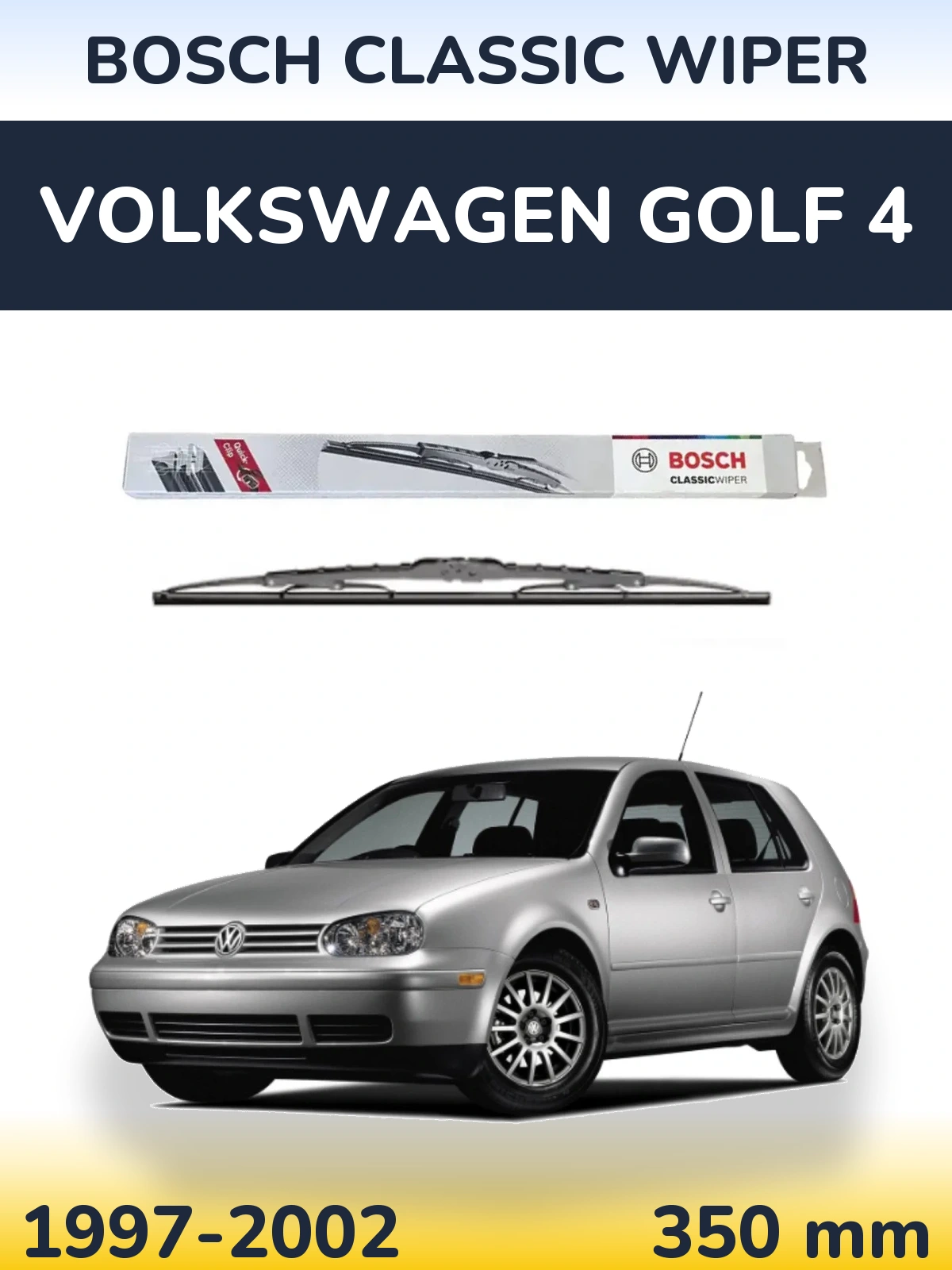 Tylna wycieraczka BOSCH Classic Wiper 340 mm do Volkswagen Golf 4 1997-2002