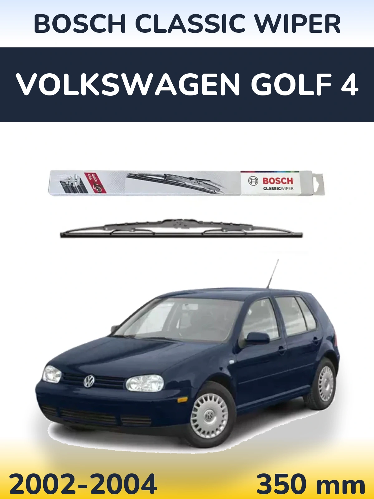 Tylna wycieraczka BOSCH Classic Wiper 340 mm do Volkswagen Golf 4 2002-2004