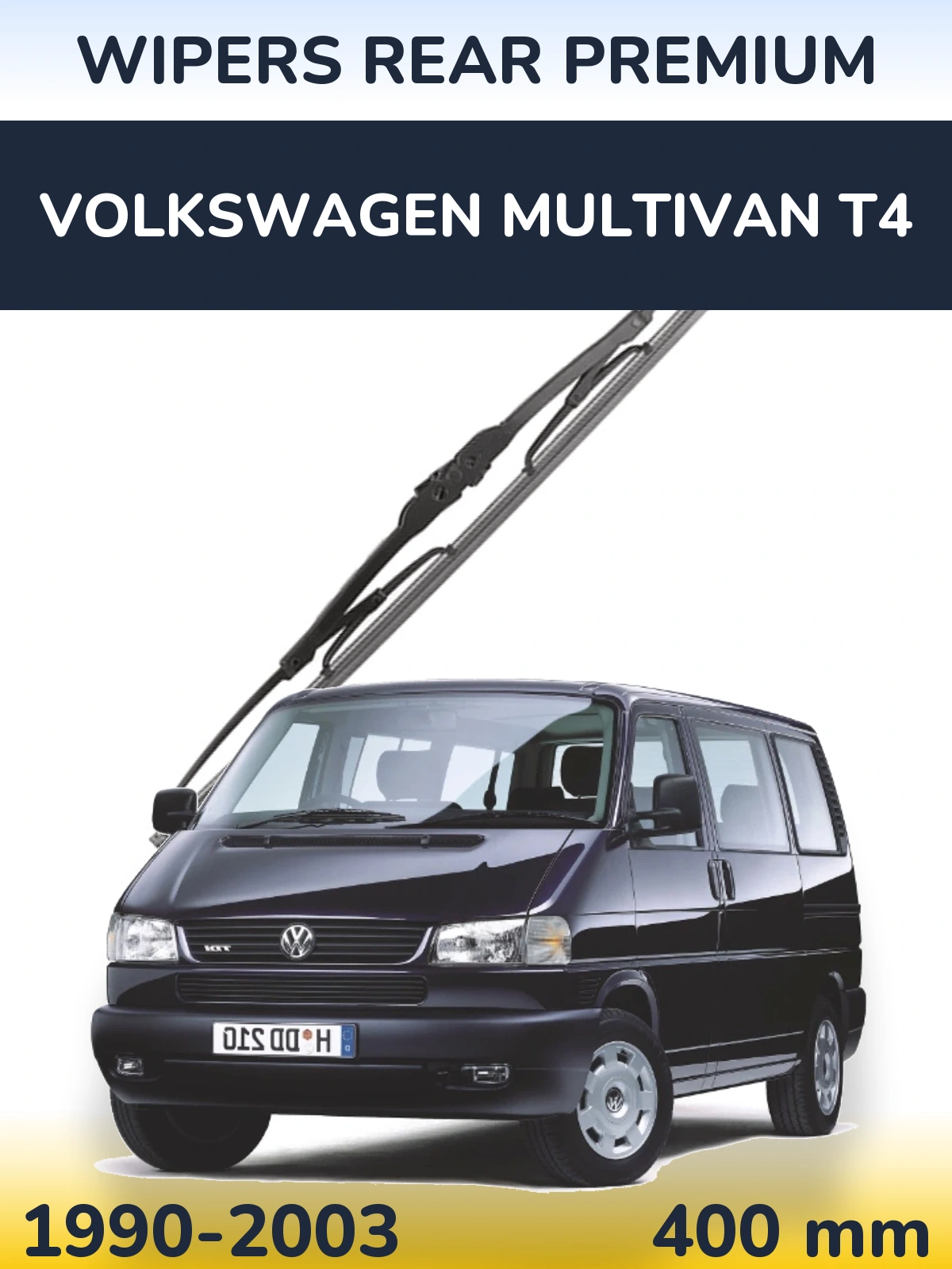 Tylna wycieraczka WIPERS REAR PREMIUM 400 mm do Volkswagen Multivan T4 1990-2003