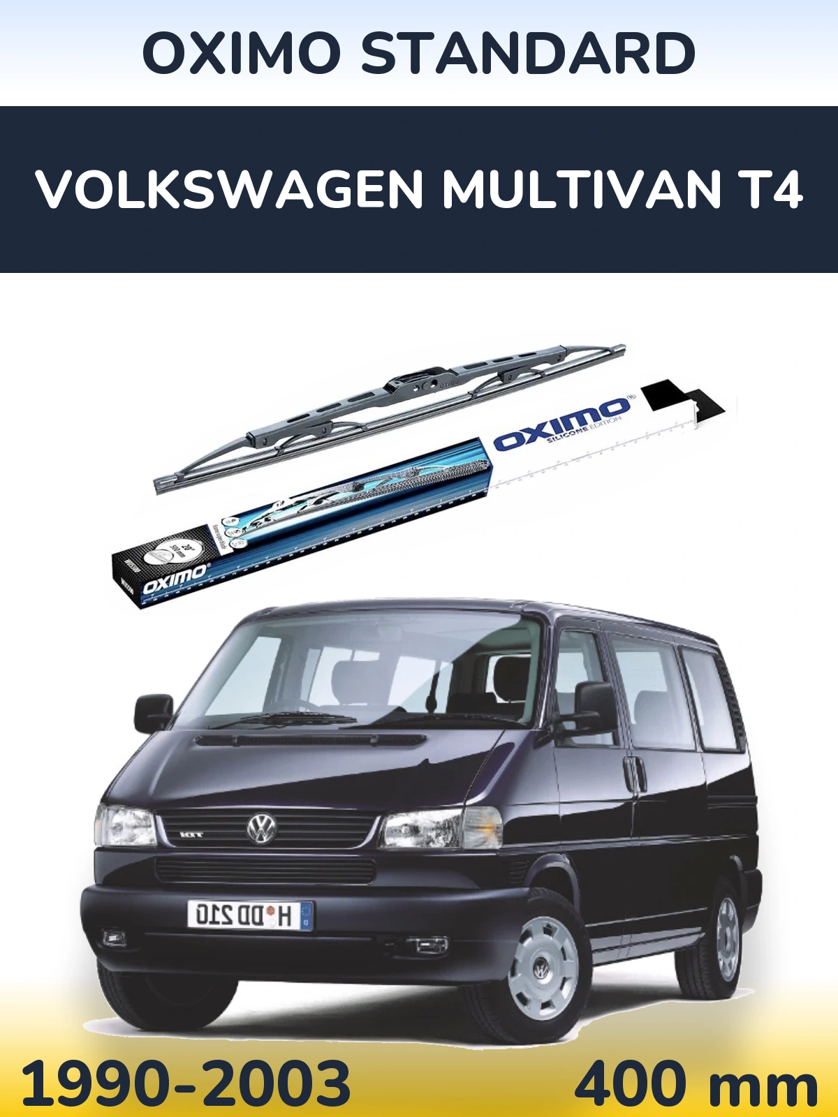 Tylna wycieraczka Oximo Standard 400 mm do Volkswagen Multivan T4 1990-2003