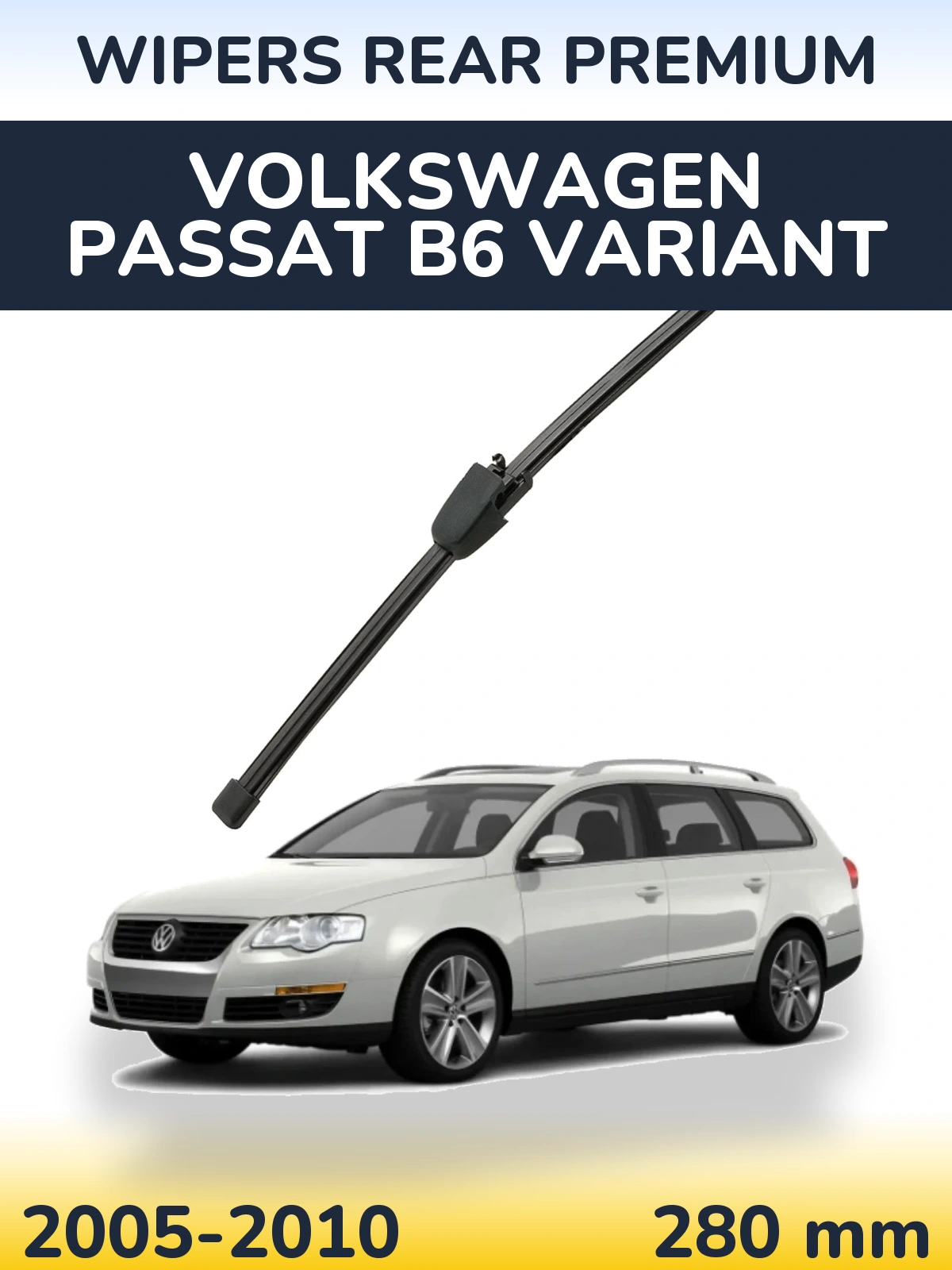Rear wiper blade WIPERS REAR PREMIUM 280 mm for Volkswagen Passat B6 Variant 2005-2010