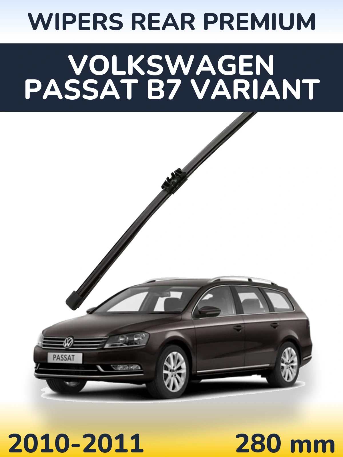 Tylna wycieraczka WIPERS REAR PREMIUM 280 mm do Volkswagen Passat B7 Variant 2010-2011