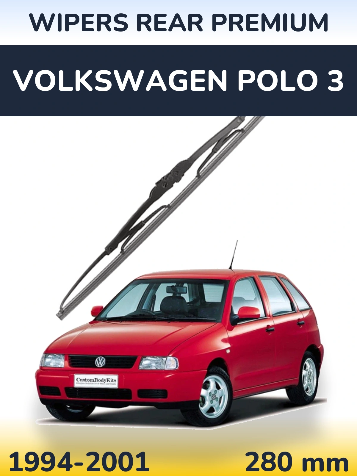 Tylna wycieraczka WIPERS REAR PREMIUM 280 mm do Volkswagen Polo 3 1994-2001