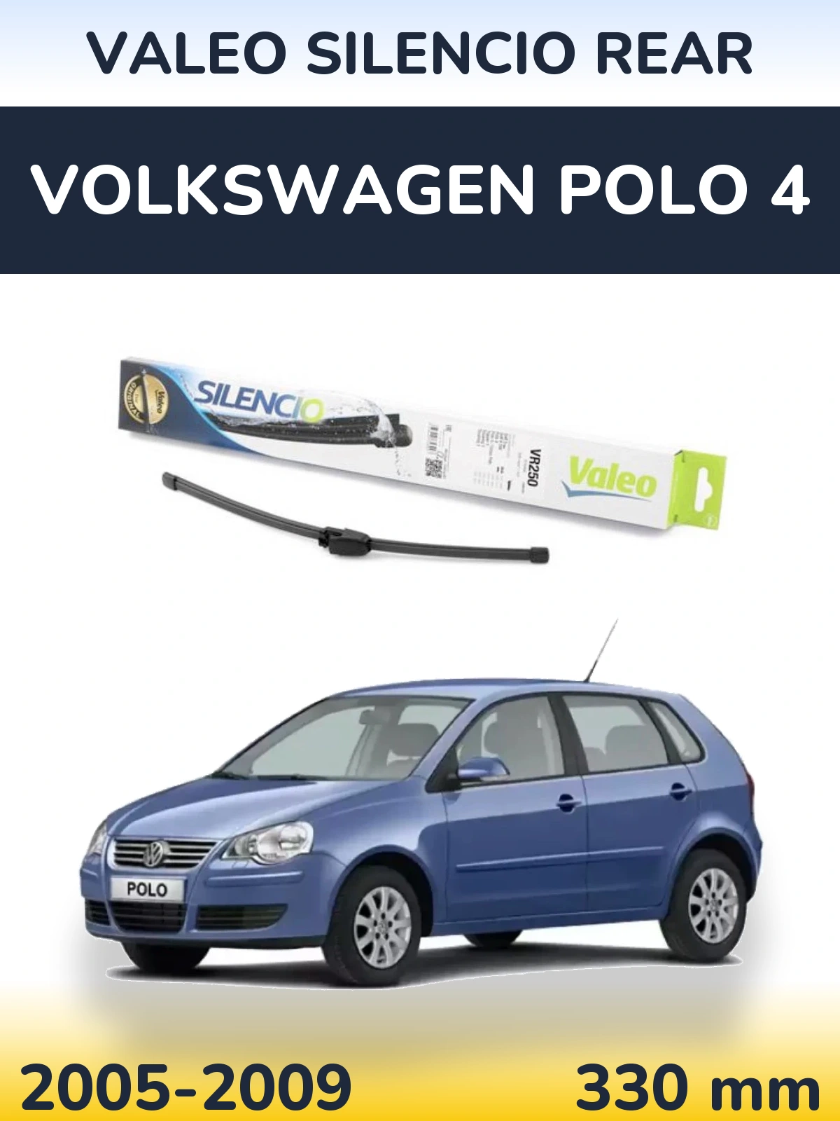 Tylna wycieraczka Valeo Silencio Rear 335 mm do Volkswagen Polo 4 2005-2009