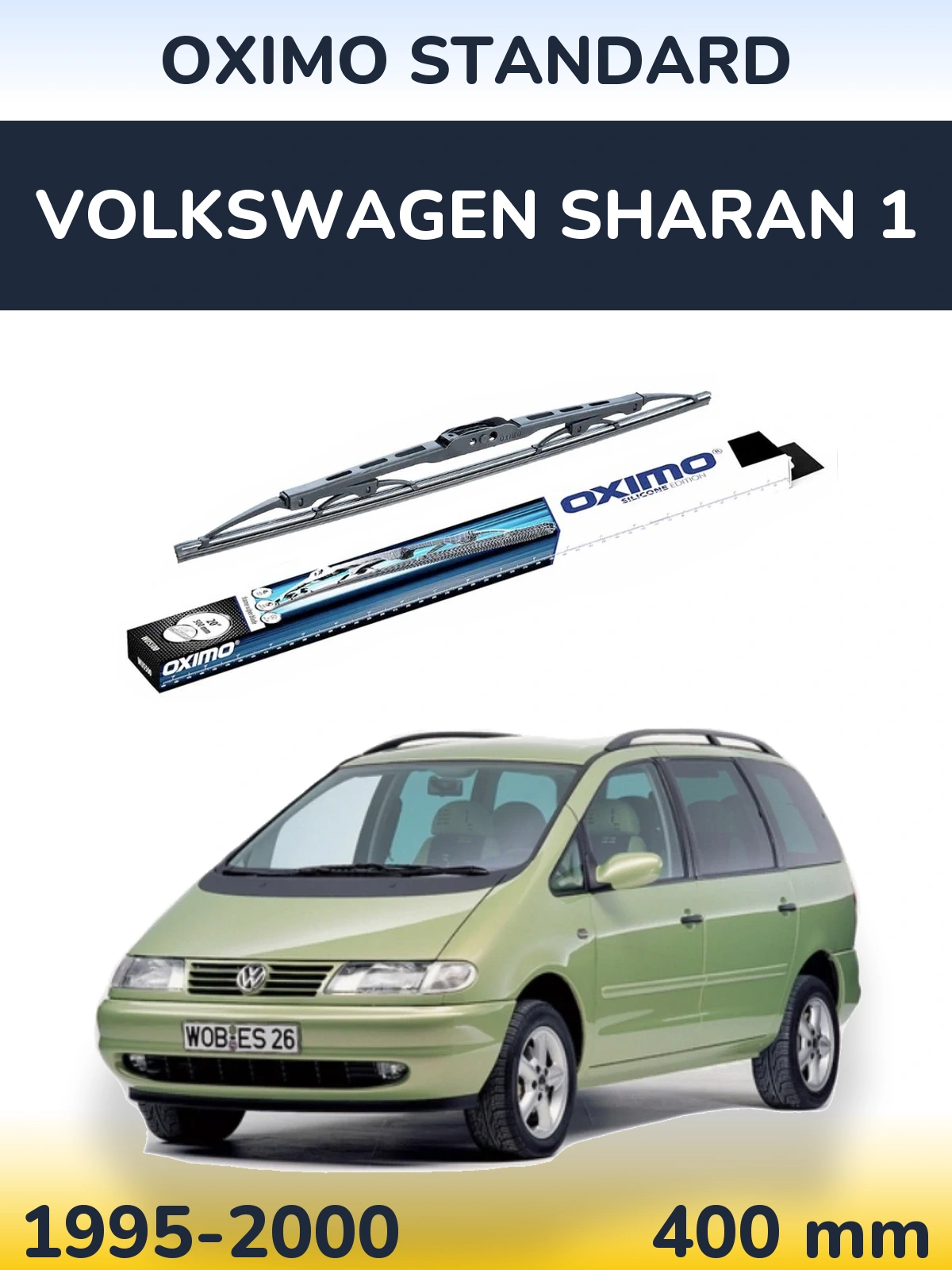 Tylna wycieraczka Oximo Standard 400 mm do Volkswagen Sharan 1 1995-2000