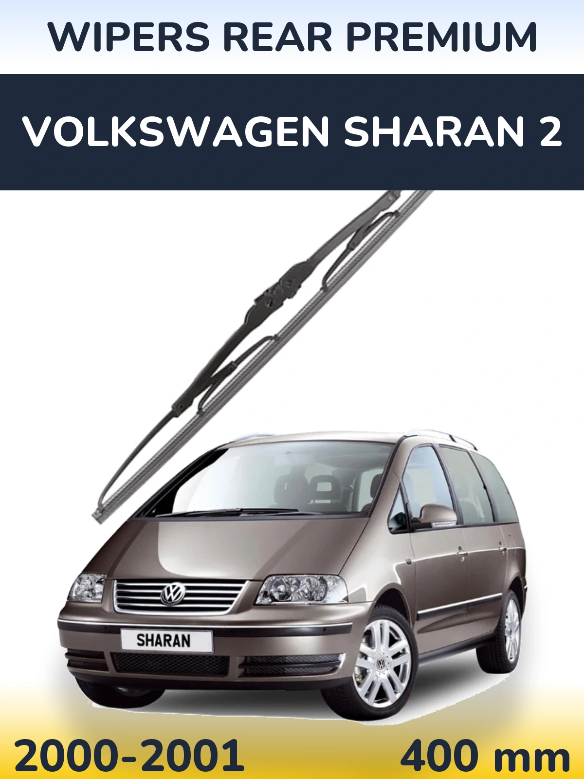 Tylna wycieraczka WIPERS REAR PREMIUM 400 mm do Volkswagen Sharan 2 2000-2001