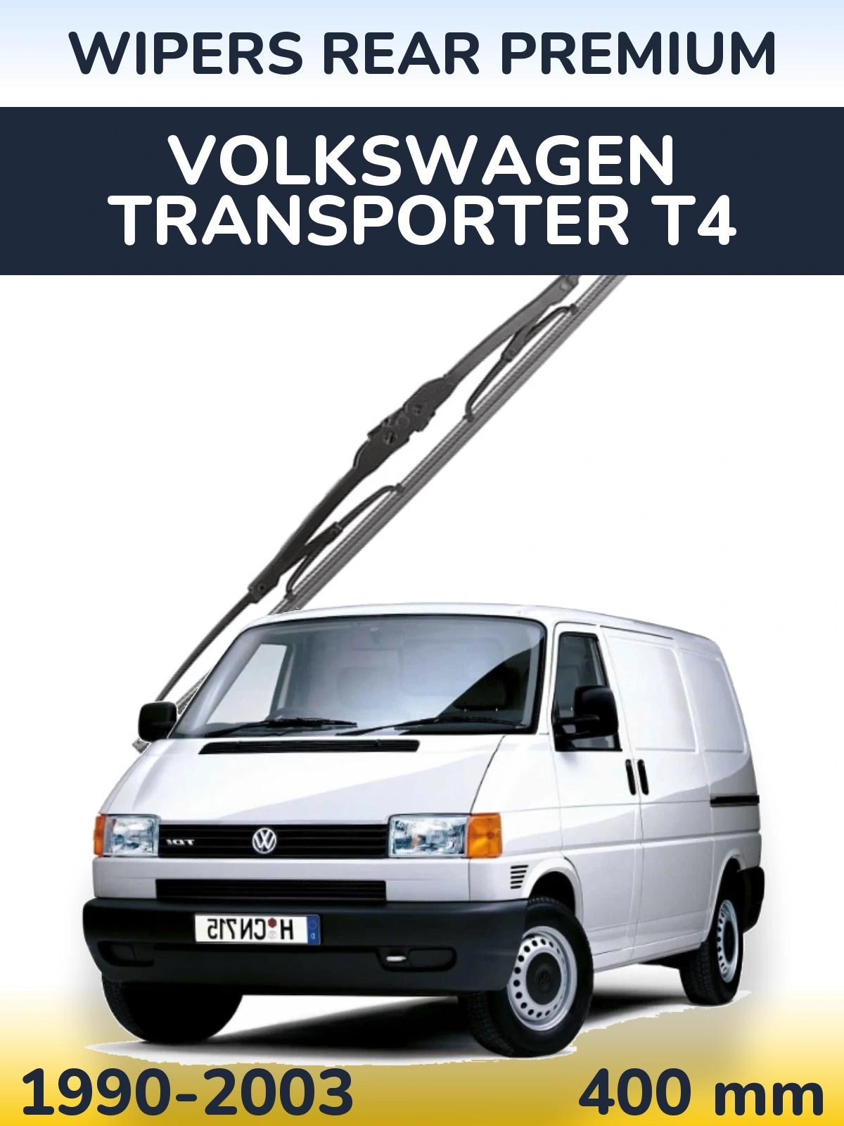 Tylna wycieraczka WIPERS REAR PREMIUM 400 mm do Volkswagen Transporter T4 1990-2003