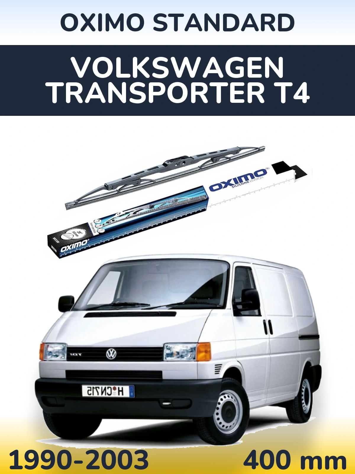 Tylna wycieraczka Oximo Standard 400 mm do Volkswagen Transporter T4 1990-2003