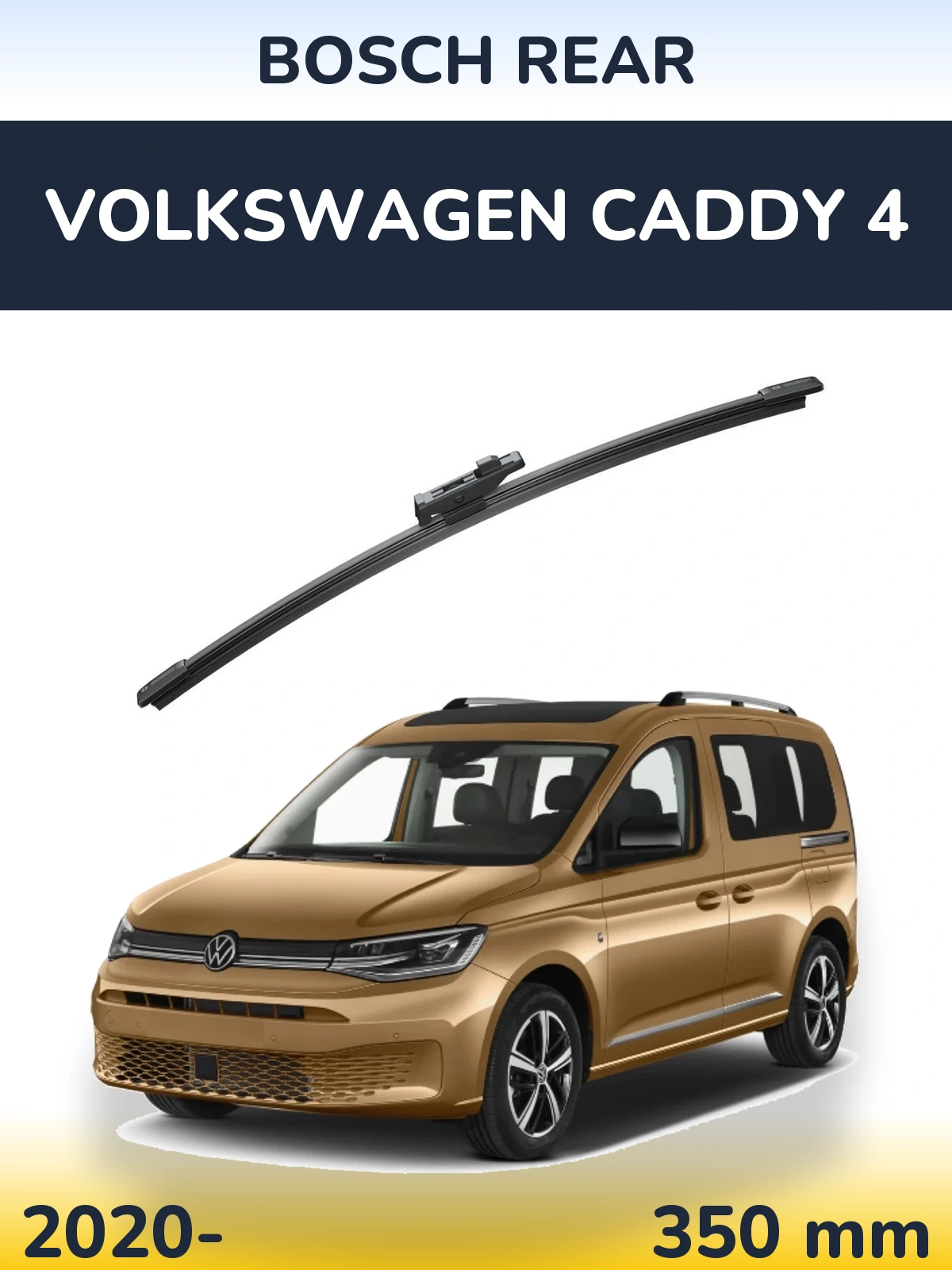 Tylna wycieraczka BOSCH Rear 330 mm do Volkswagen Caddy 4 2020-2026