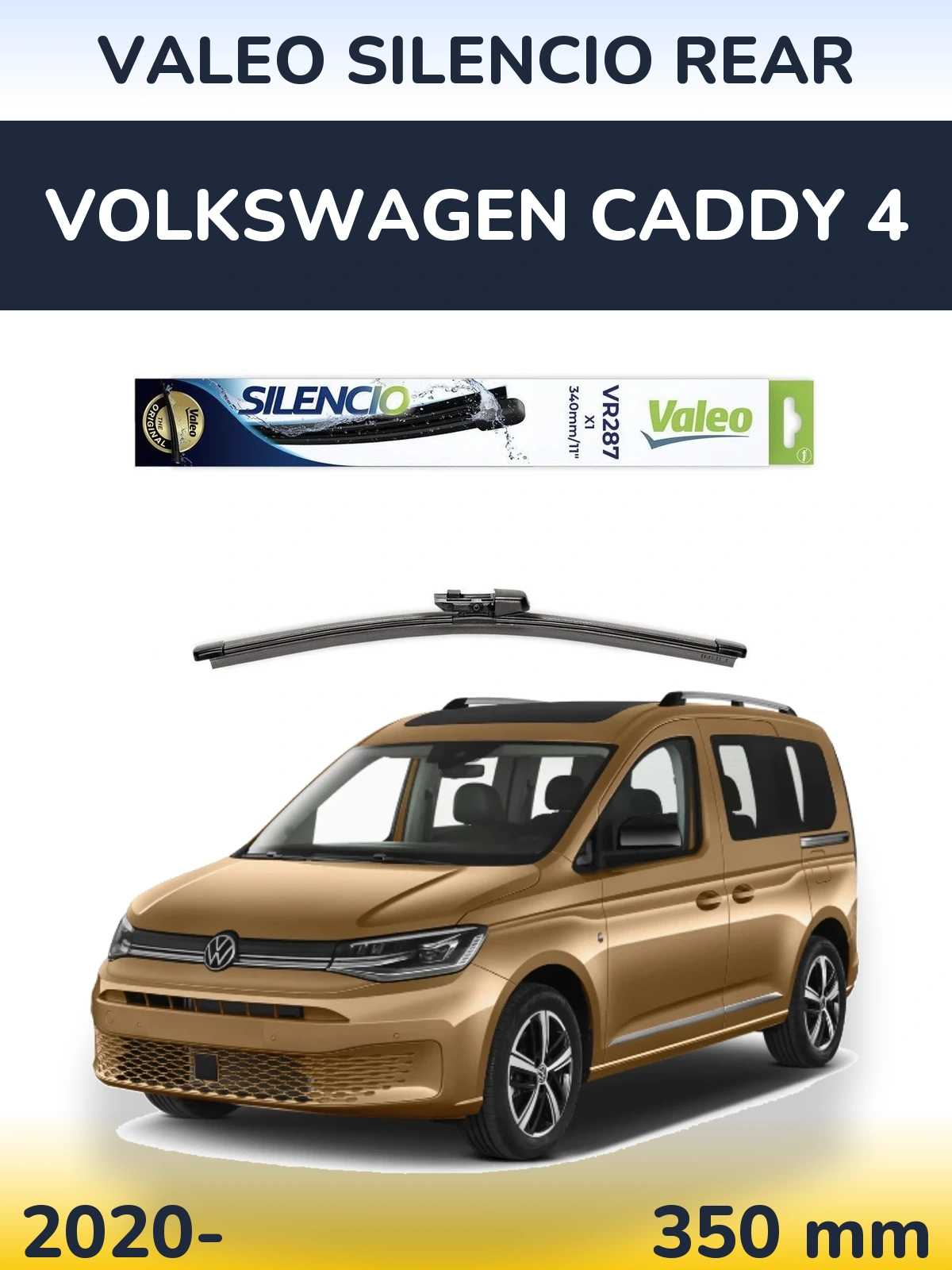 Tylna wycieraczka Valeo Silencio Rear 340 mm do Volkswagen Caddy 4 2020-2026