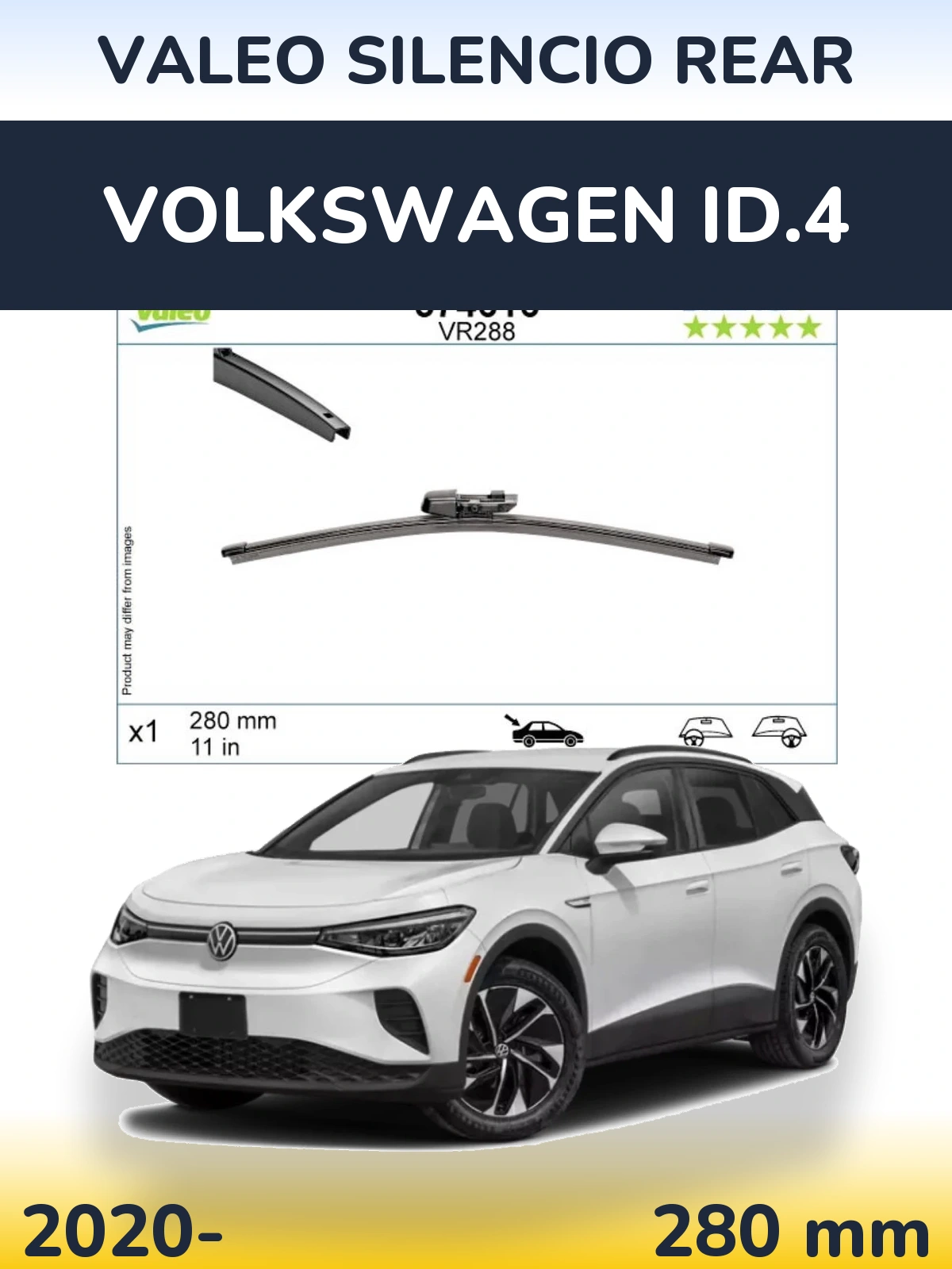 Tylna wycieraczka Valeo Silencio Rear 280 mm do Volkswagen ID.4 2020-2026