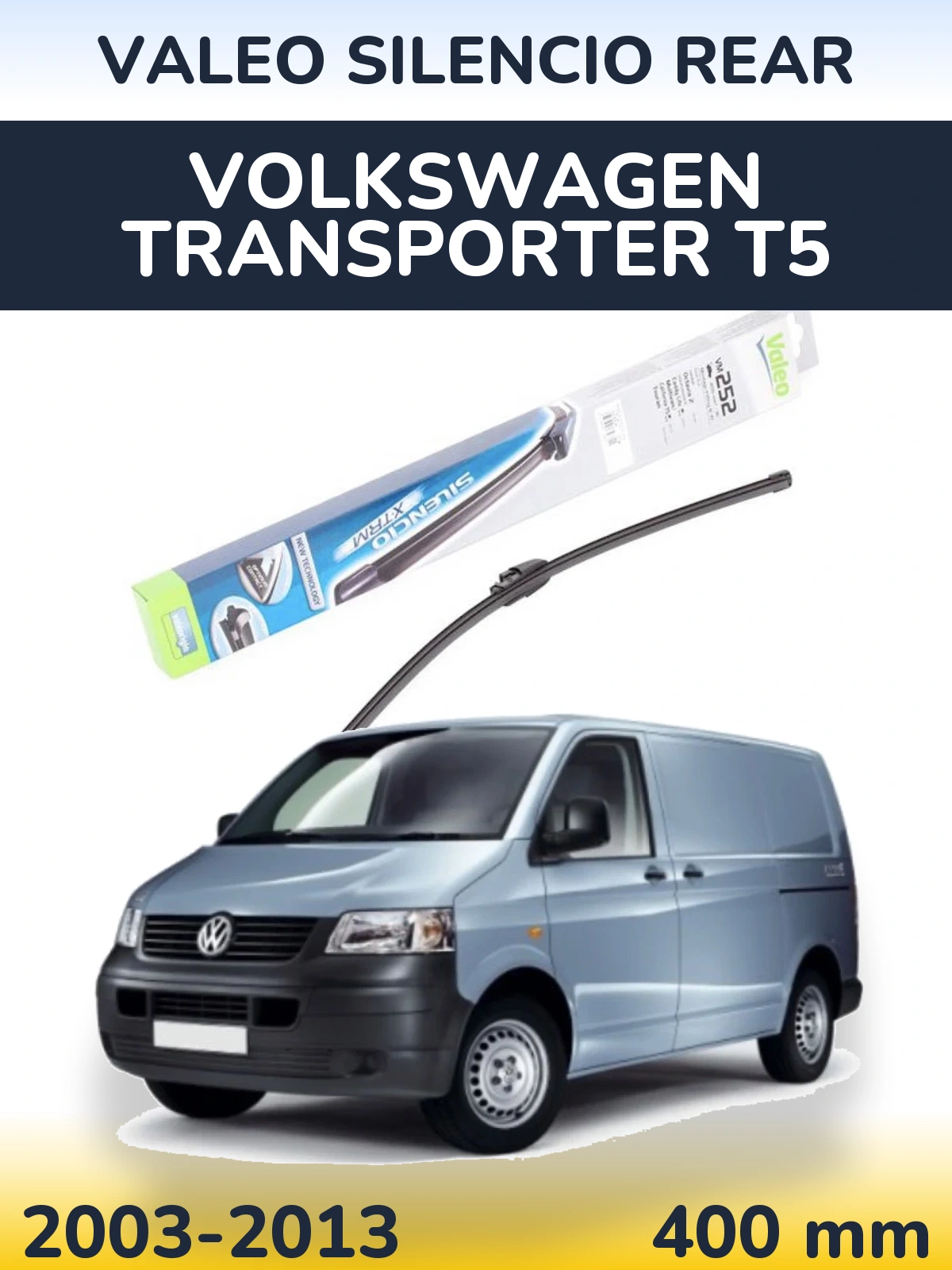 Tylna wycieraczka Valeo Silencio Rear 404 mm do Volkswagen Transporter T5 2003-2013