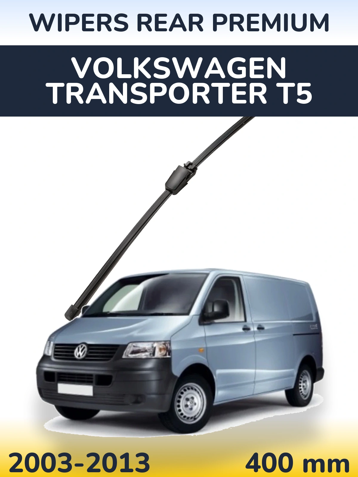 Tylna wycieraczka WIPERS REAR PREMIUM 400 mm do Volkswagen Transporter T5 2003-2013