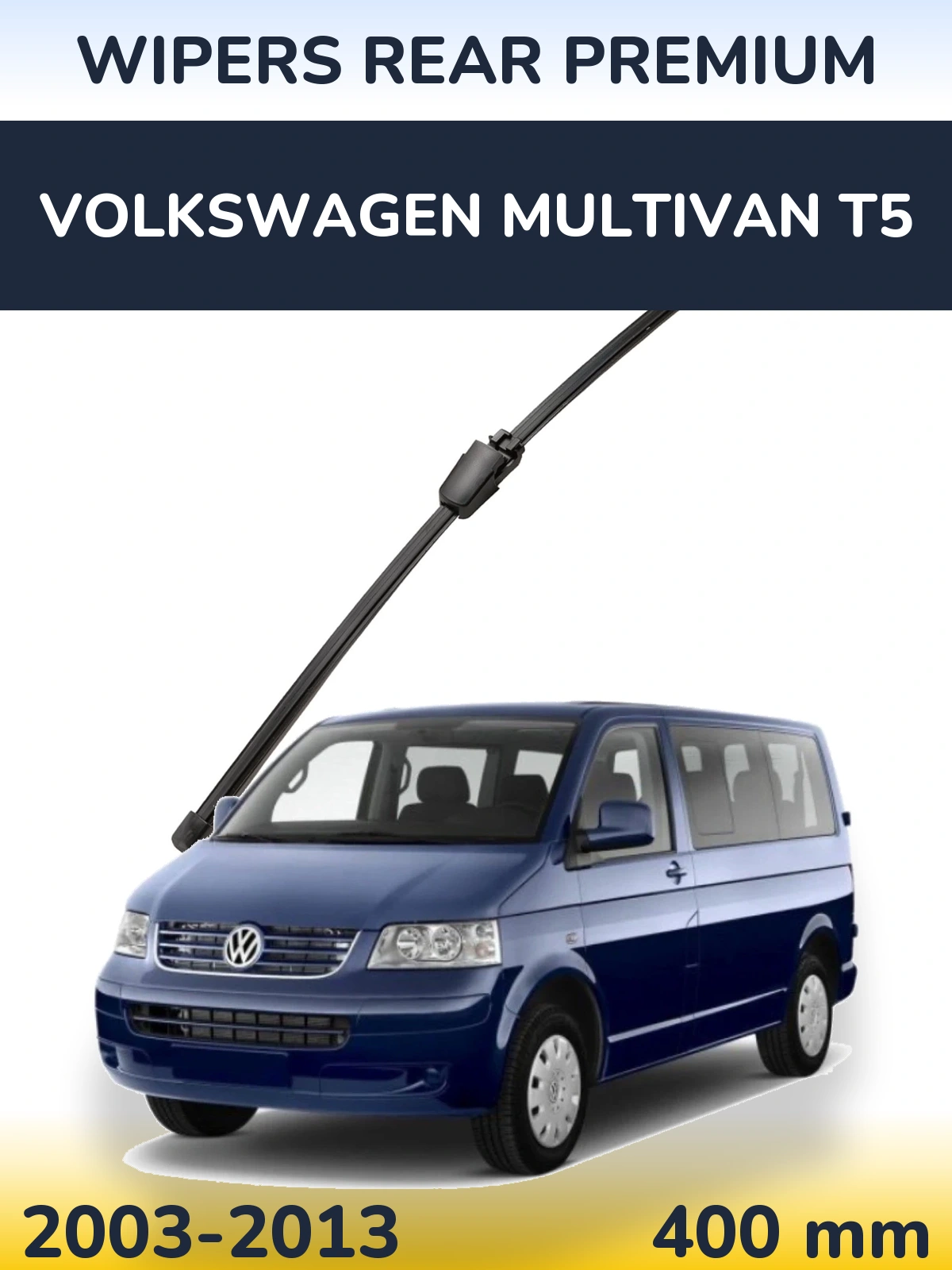 Tylna wycieraczka WIPERS REAR PREMIUM 400 mm do Volkswagen Multivan T5 2003-2013