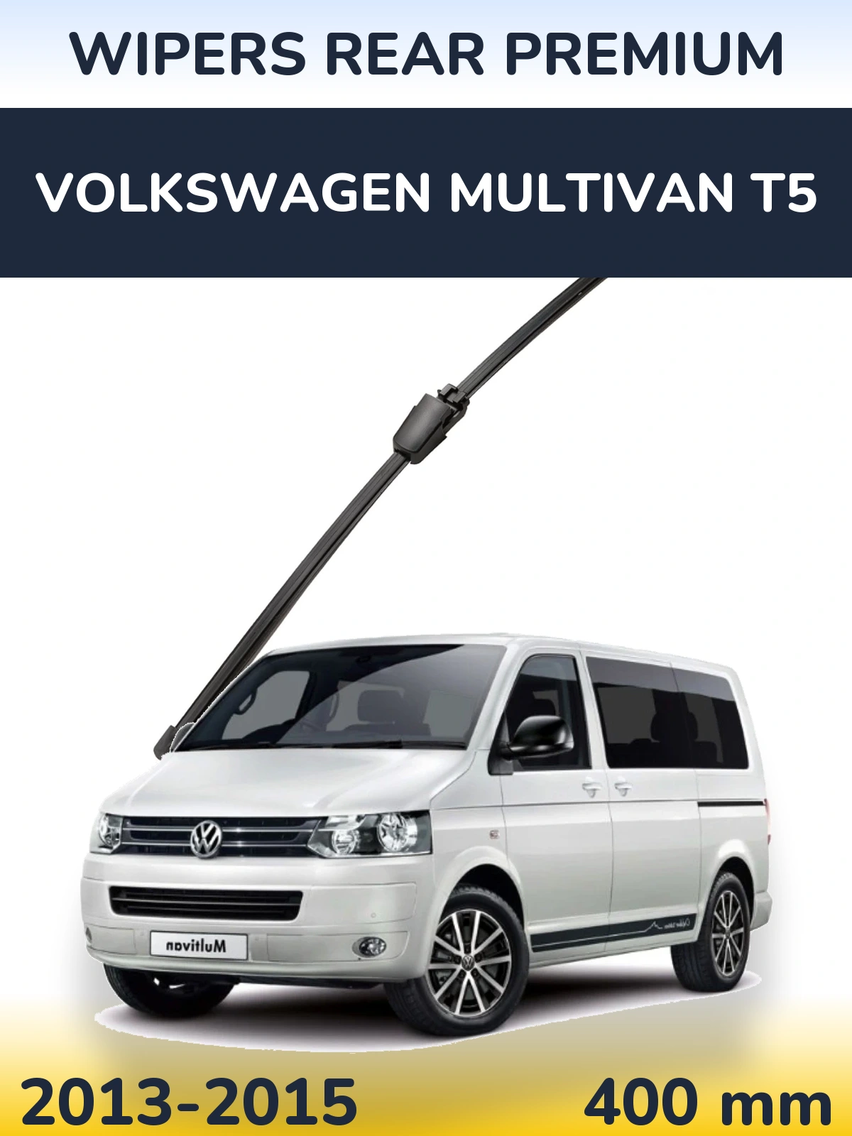 Задний дворник WIPERS REAR PREMIUM 400 мм для Volkswagen Multivan T5 2013-2015