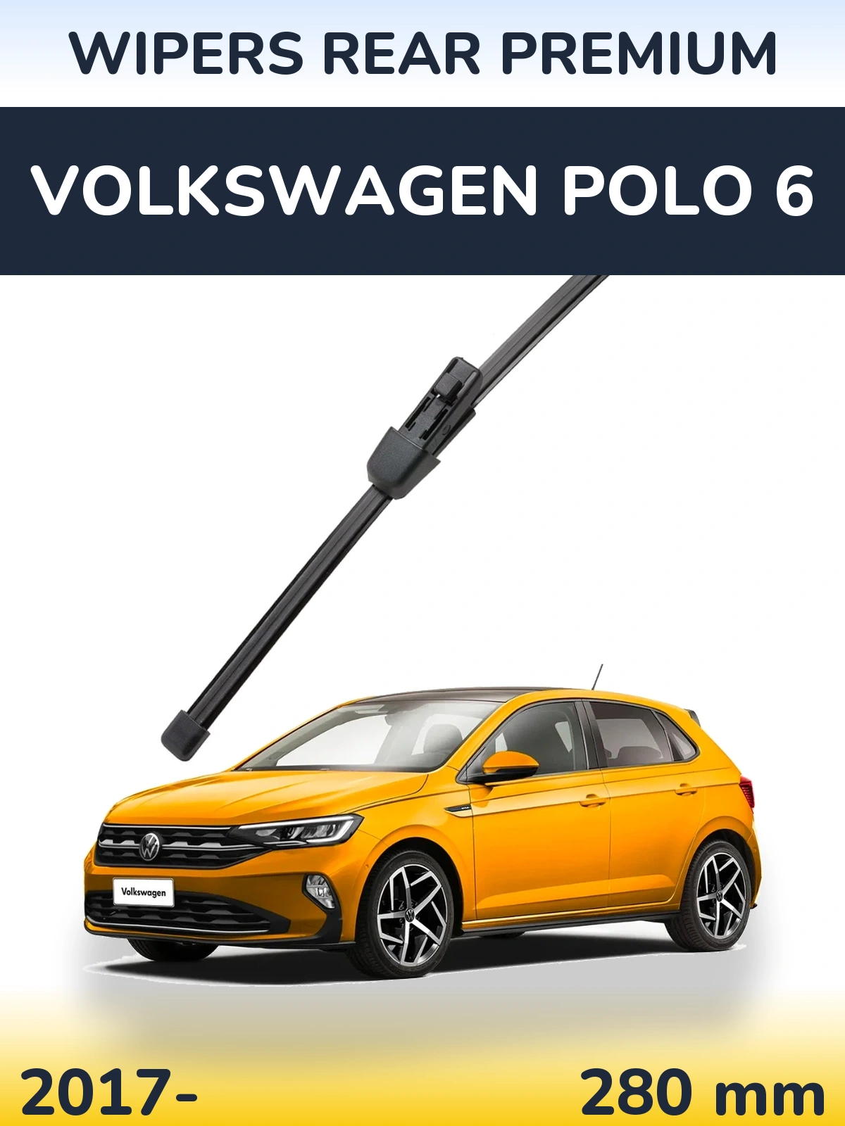 Tylna wycieraczka WIPERS REAR PREMIUM 280 mm do Volkswagen Polo 6 2017-2026