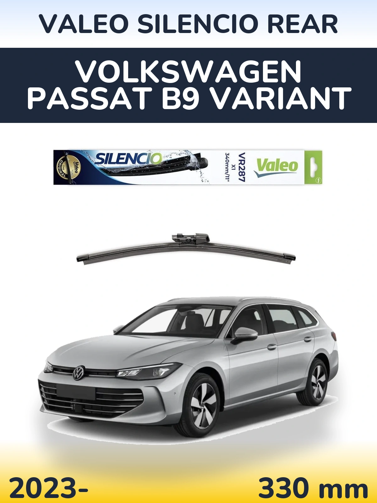 Tylna wycieraczka Valeo Silencio Rear 340 mm do Volkswagen Passat B9 Variant 2023-2026