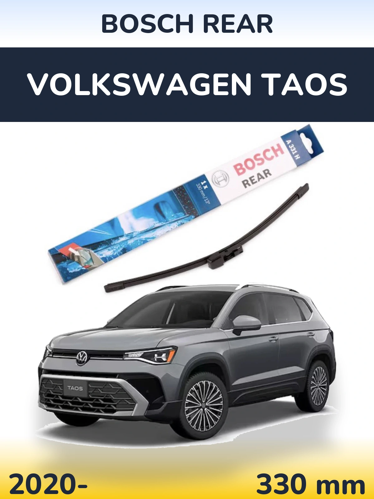 Tylna wycieraczka BOSCH Rear 330 mm do Volkswagen Taos 2020-2026